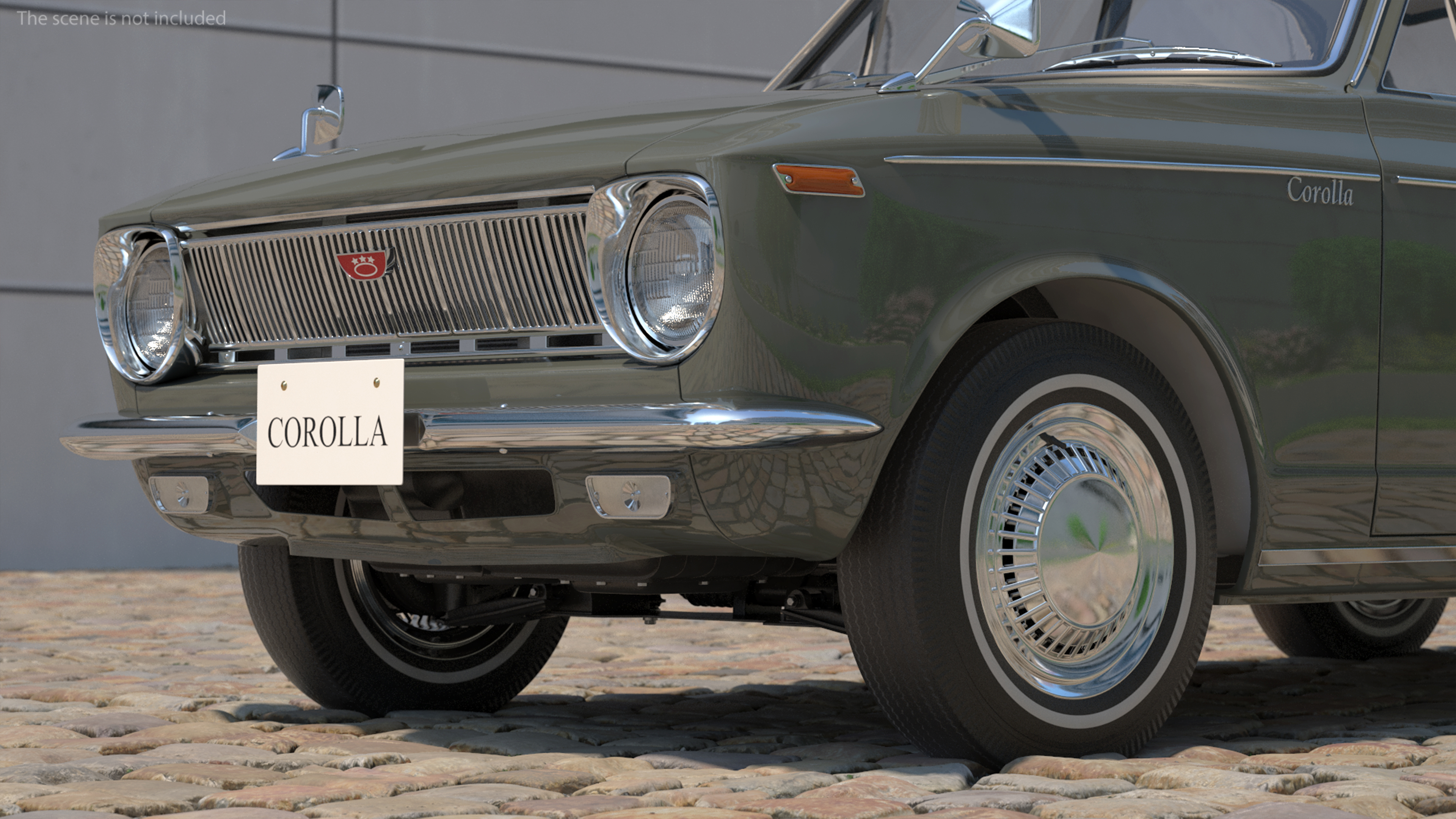 Toyota Corolla E10 1966 Simple Interior Gray 3D model