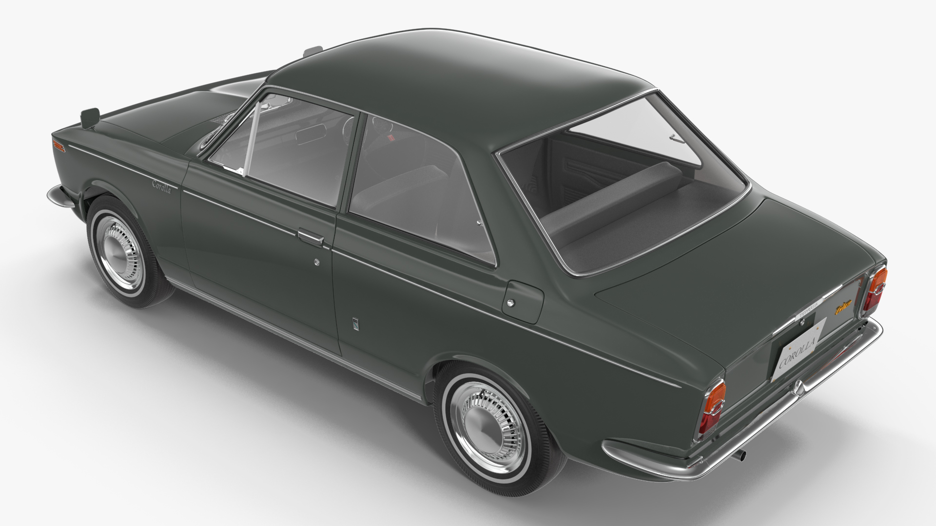 Toyota Corolla E10 1966 Simple Interior Gray 3D model