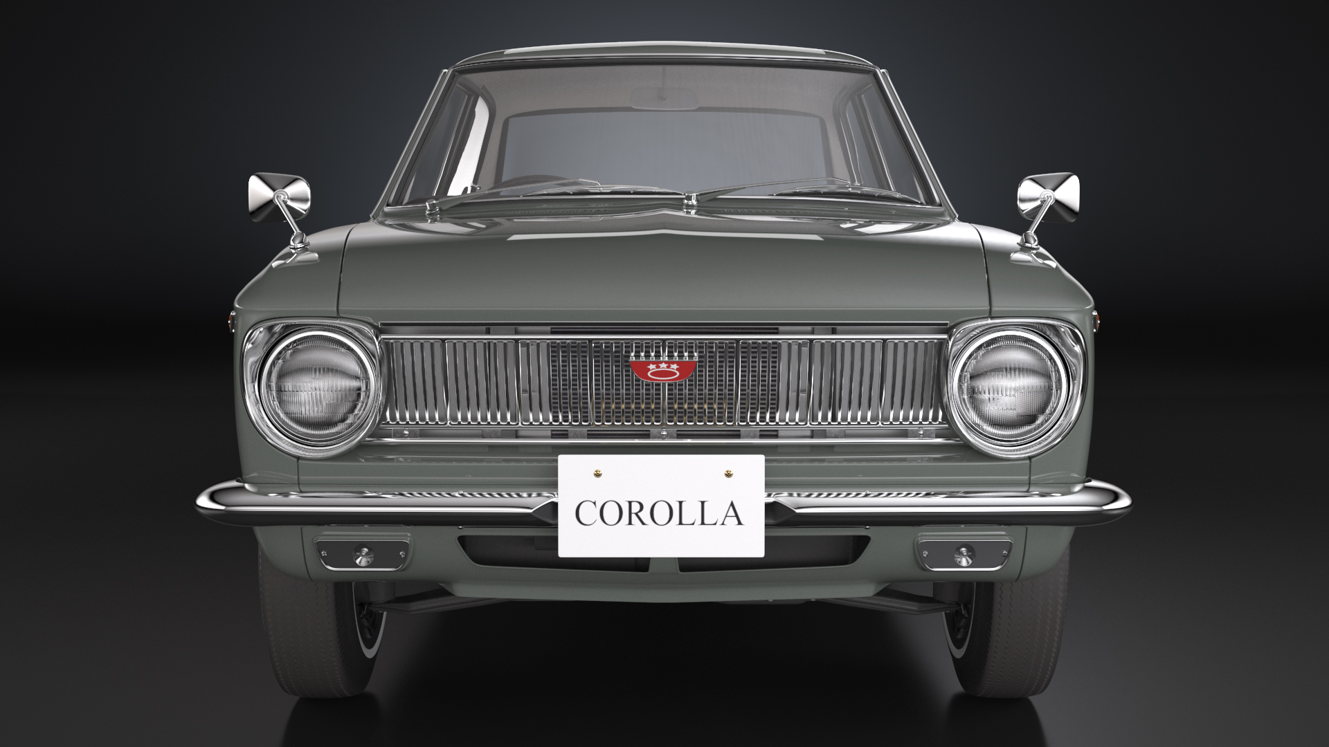 Toyota Corolla E10 1966 Simple Interior Gray 3D model