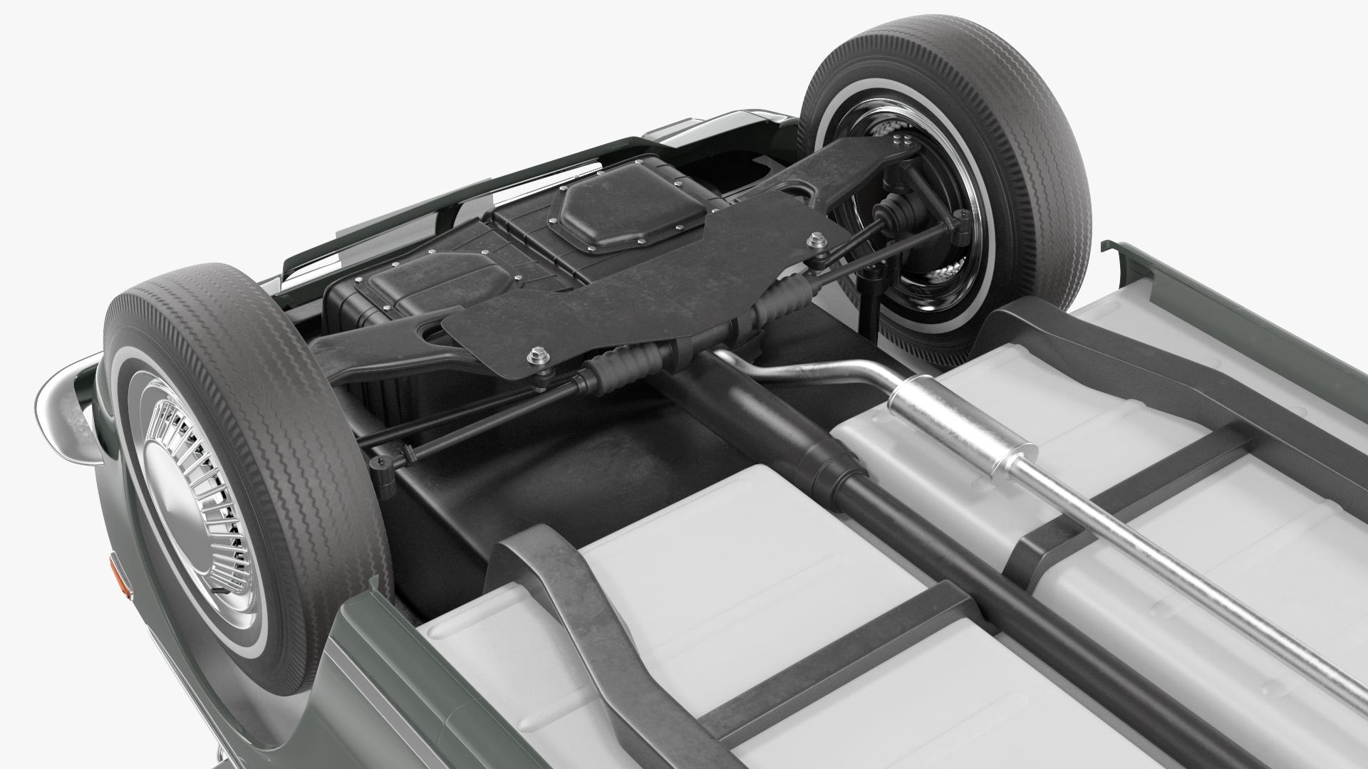 Toyota Corolla E10 1966 Simple Interior Gray 3D model
