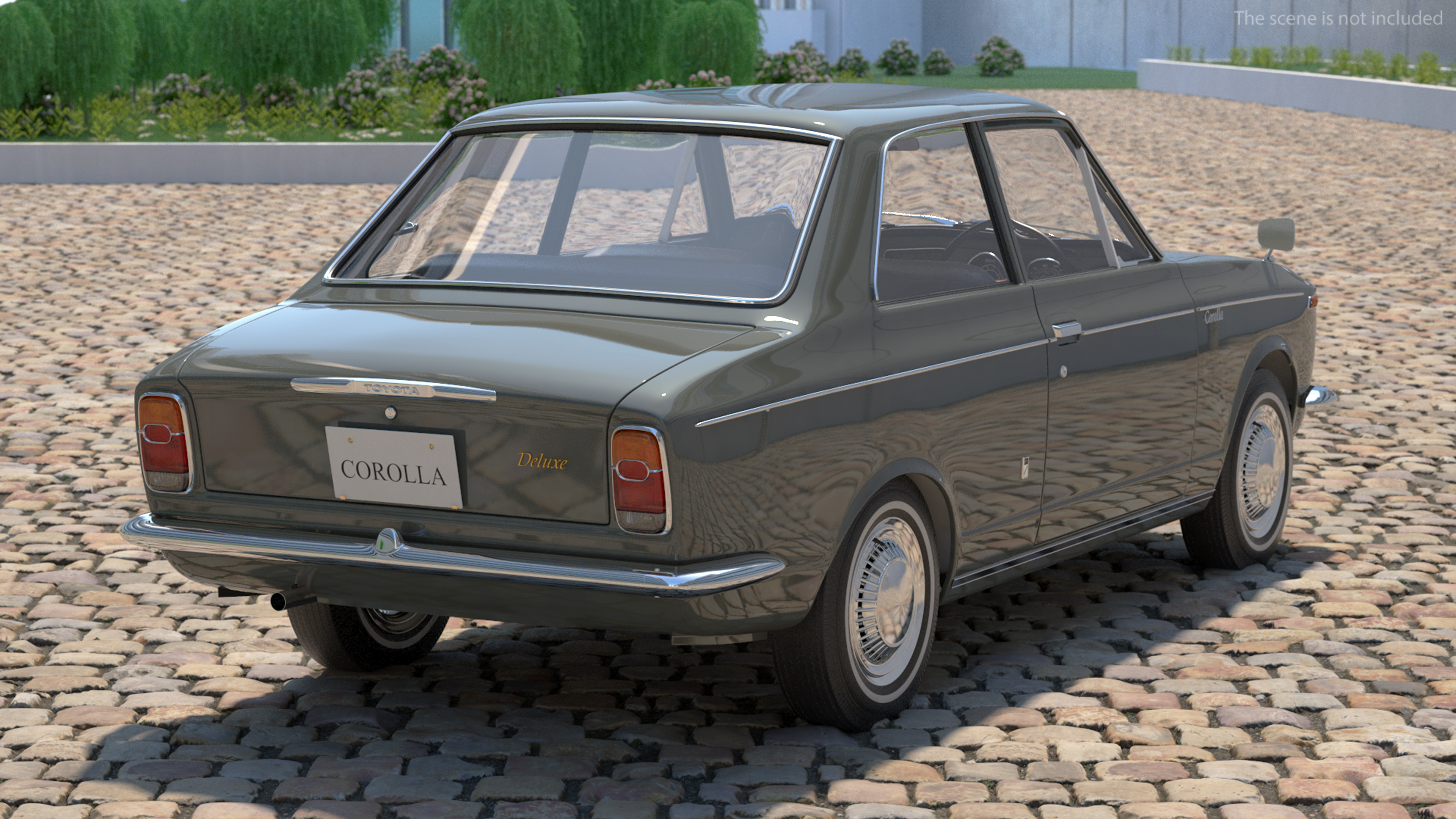 Toyota Corolla E10 1966 Simple Interior Gray 3D model