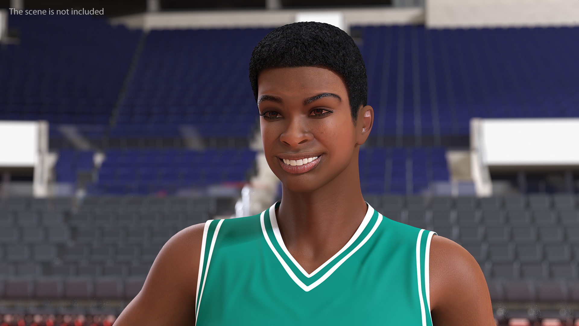 Light Skin Teenager Basketball Player Rigged 3D model