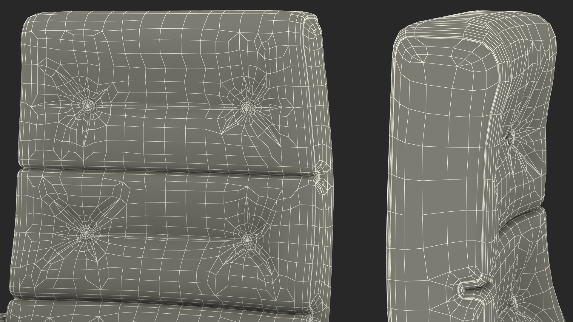 Leather Cinema Chair Red 3D model