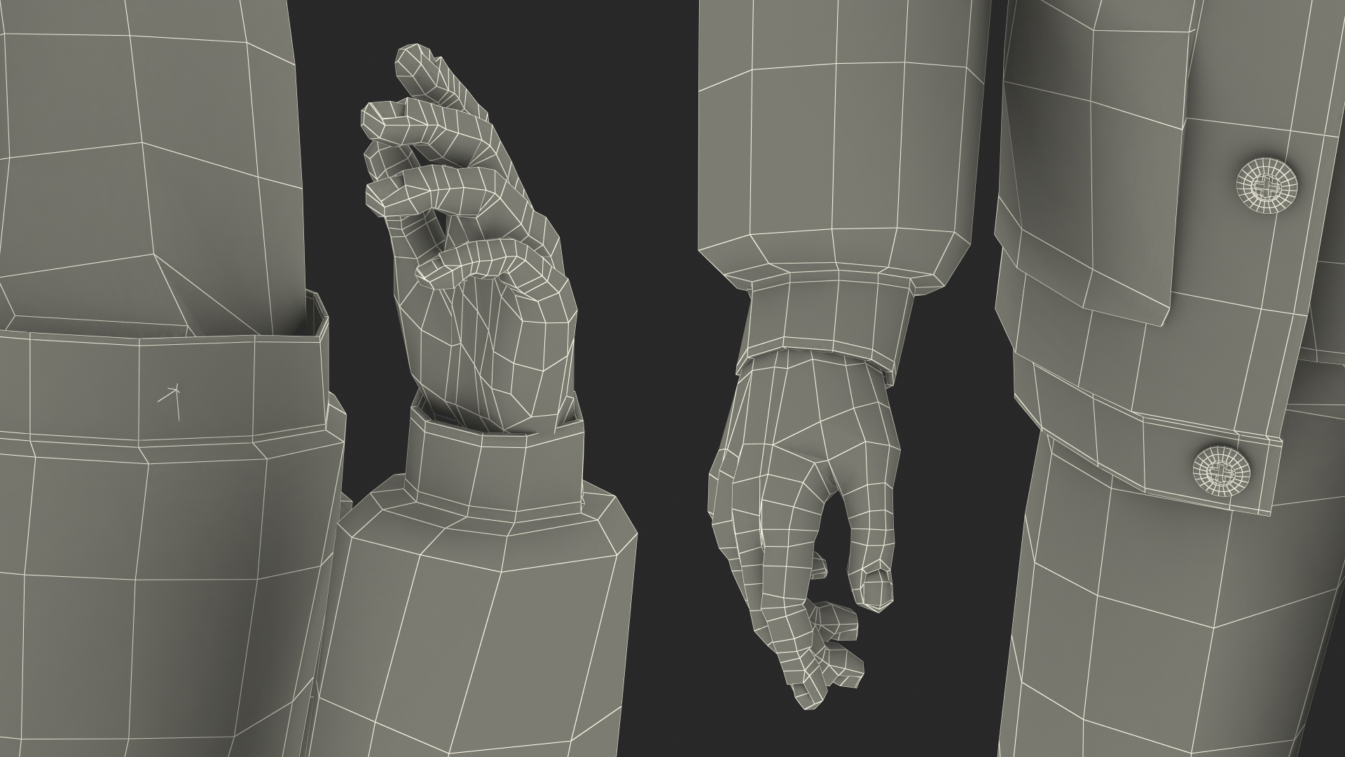 Chinese Man Walking Pose 3D model