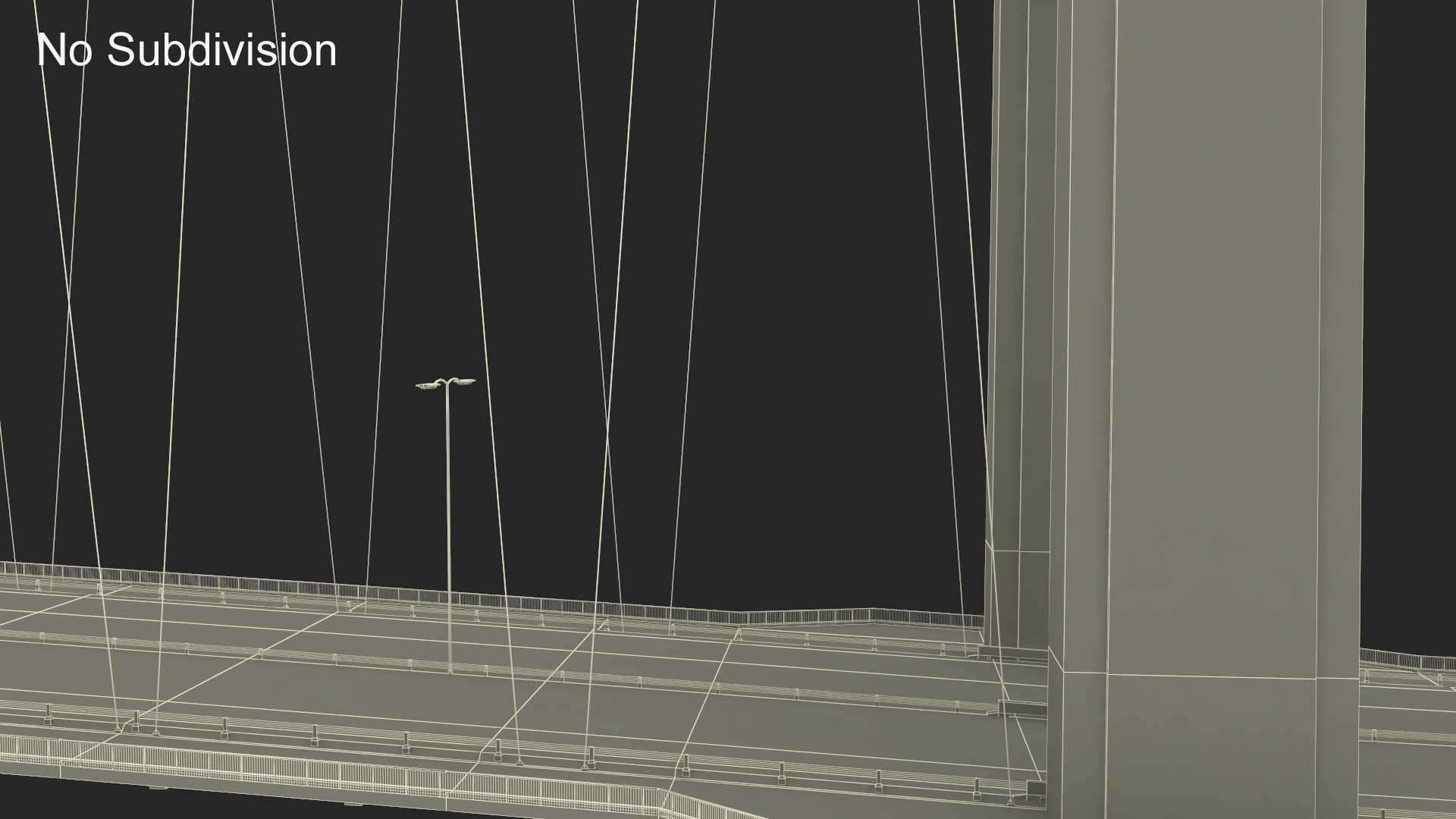 Bosphorus Suspension Bridge Structure 3D