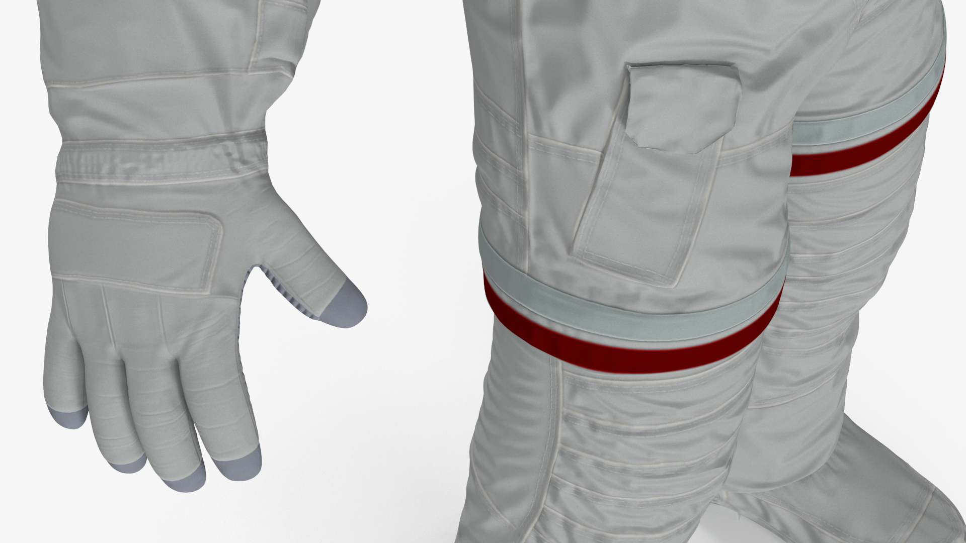 Astronaut in Extravehicular Mobility Unit Rigged for Cinema 4D 3D