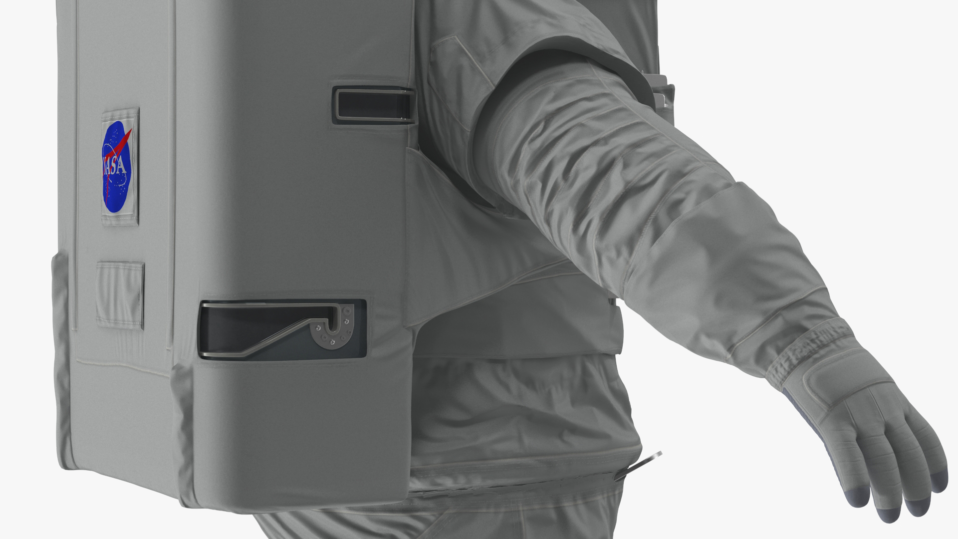 Astronaut in Extravehicular Mobility Unit Rigged for Cinema 4D 3D