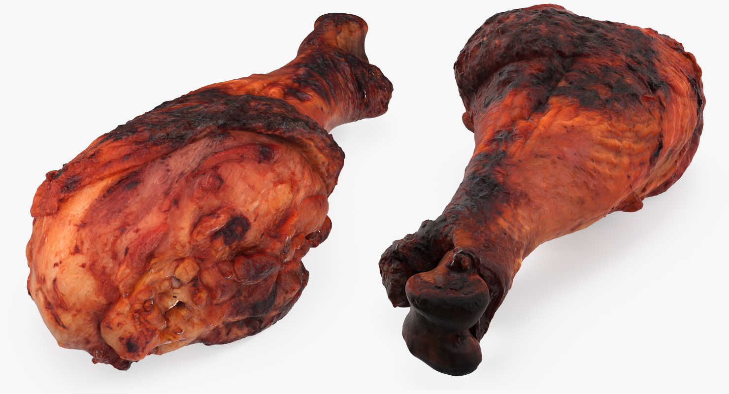 3D Roasted Turkey Leg model