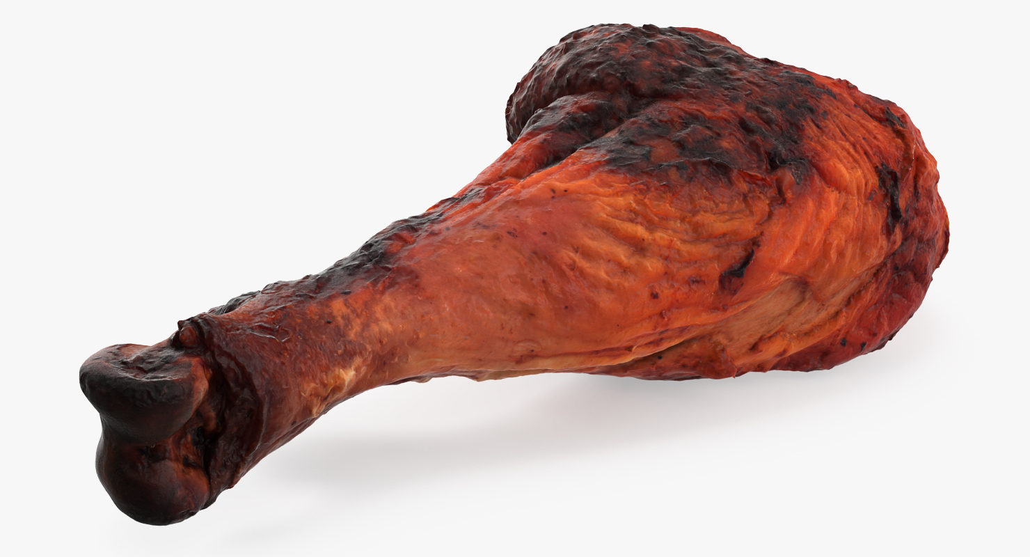 3D Roasted Turkey Leg model