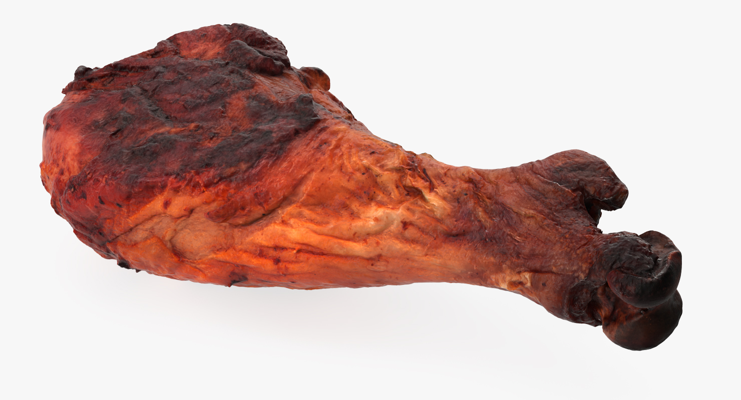 3D Roasted Turkey Leg model