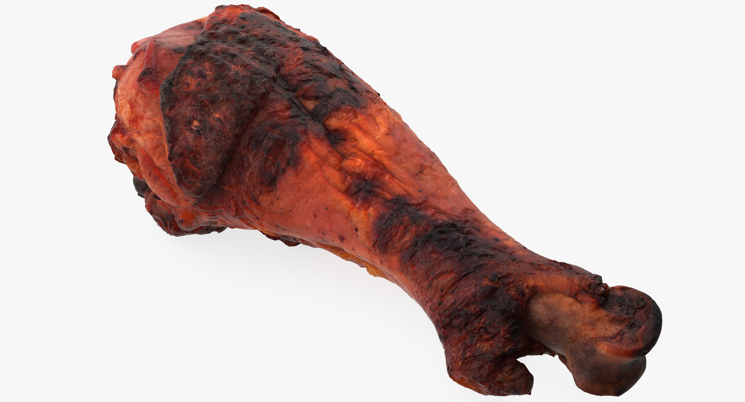 3D Roasted Turkey Leg model