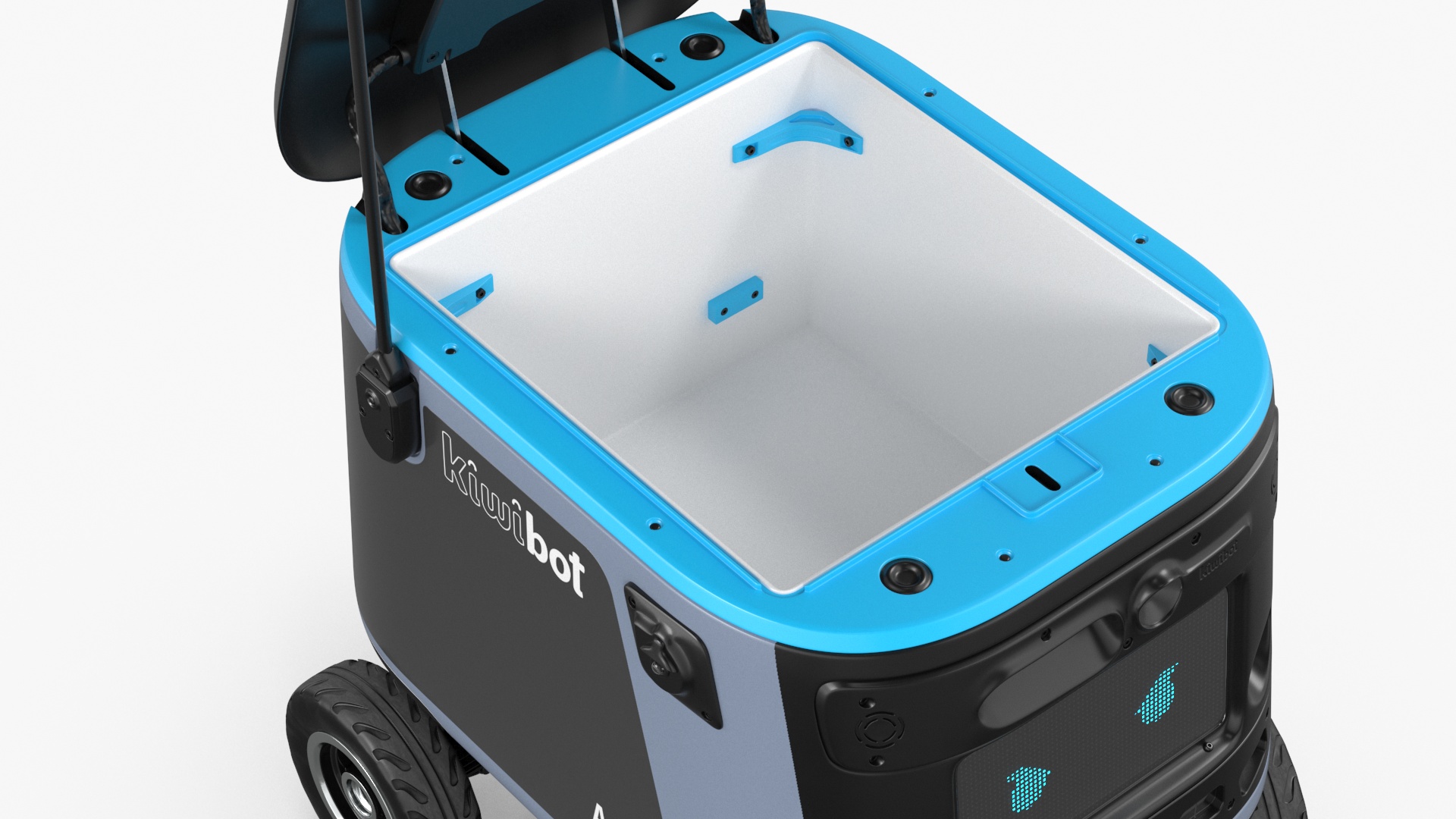 3D model Black Delivery Robot Kiwibot Rigged