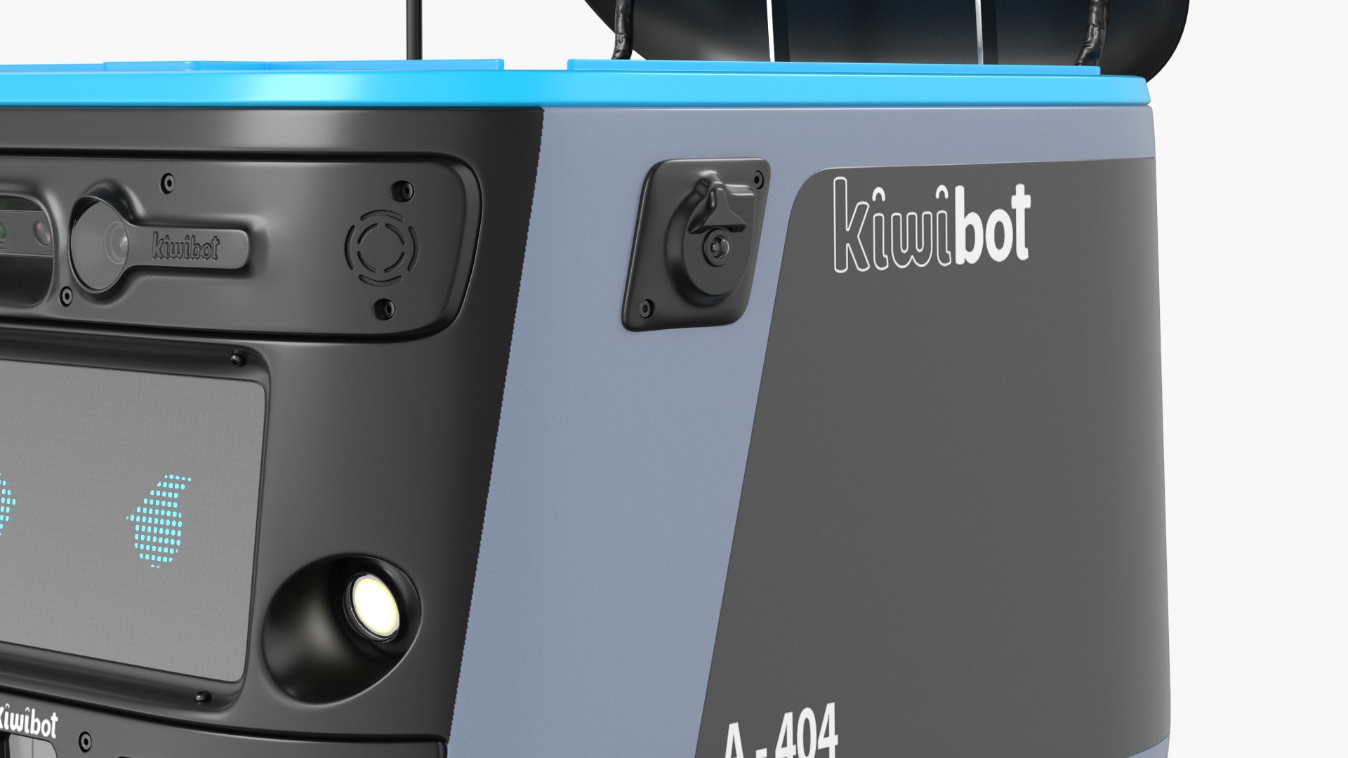 3D model Black Delivery Robot Kiwibot Rigged