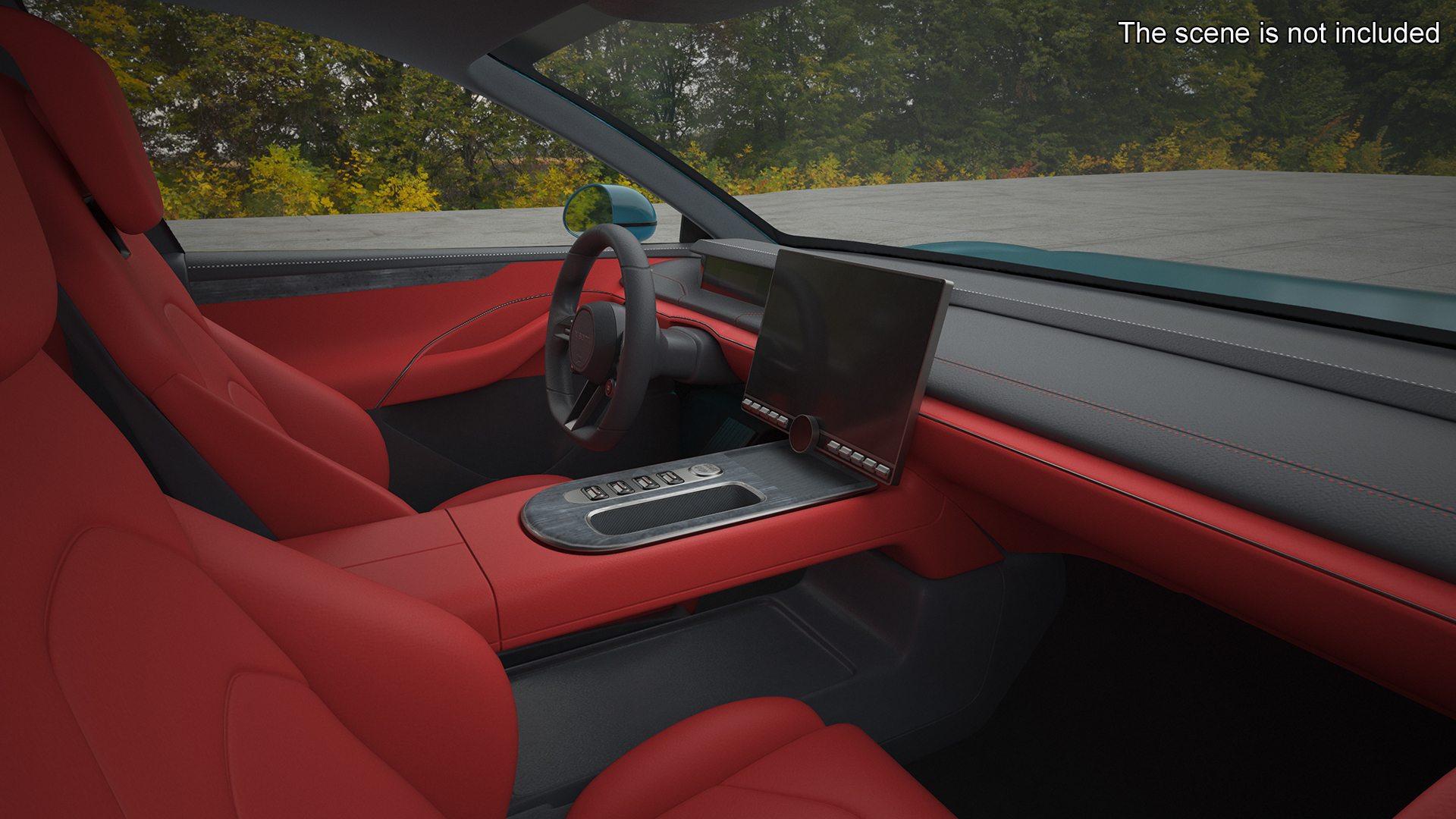 EVgo Fast Charging Station and Electric Cars 3D model
