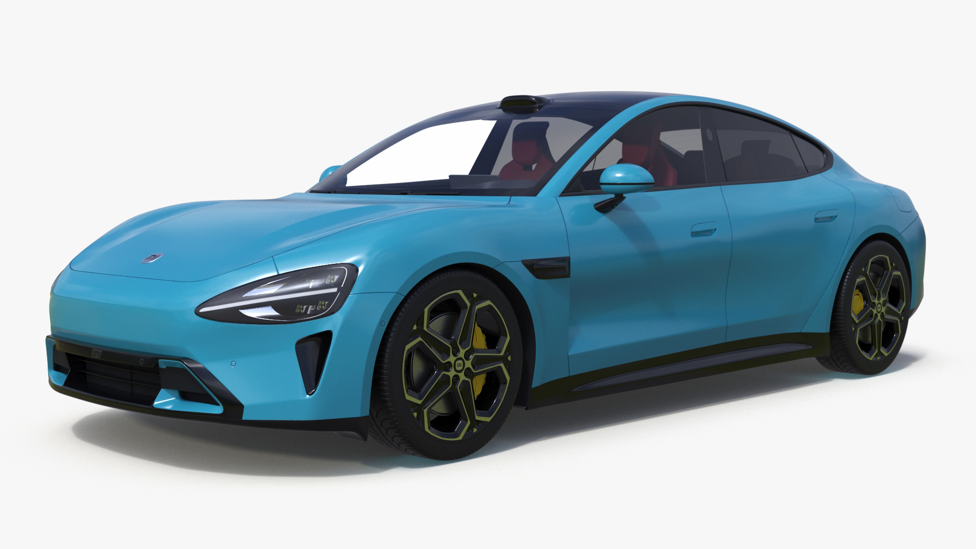 EVgo Fast Charging Station and Electric Cars 3D model