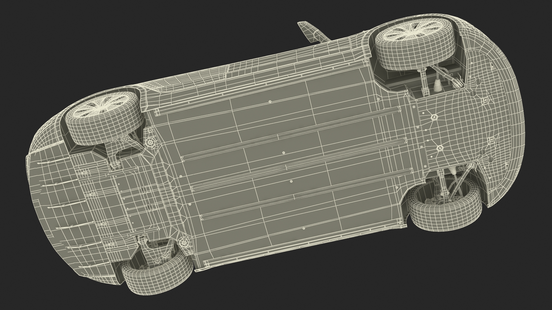 EVgo Fast Charging Station and Electric Cars 3D model