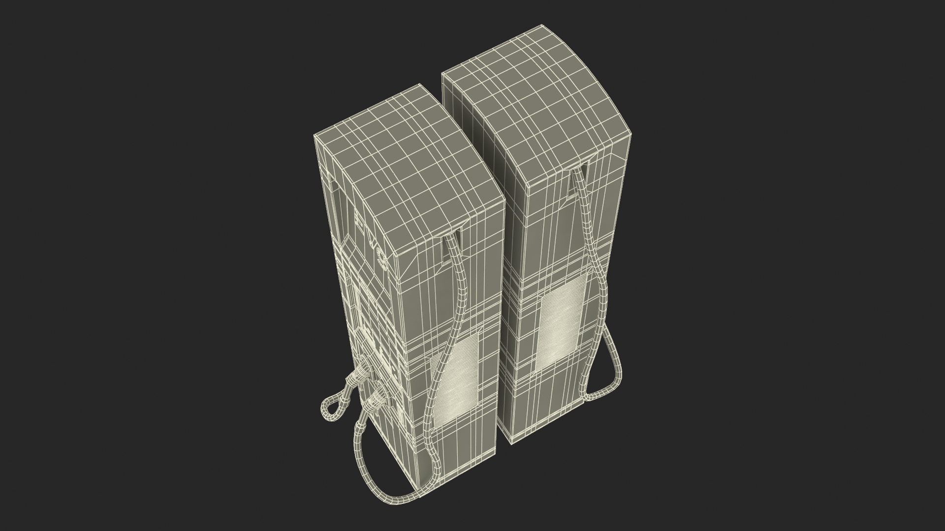 EVgo Fast Charging Station and Electric Cars 3D model
