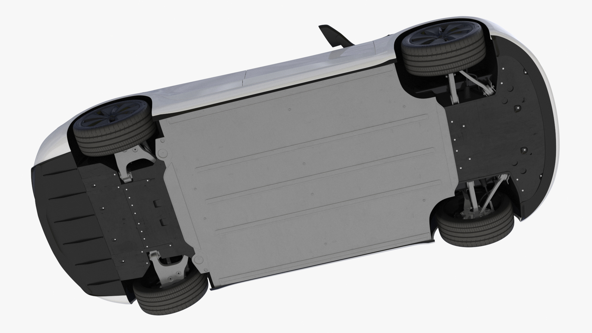 EVgo Fast Charging Station and Electric Cars 3D model