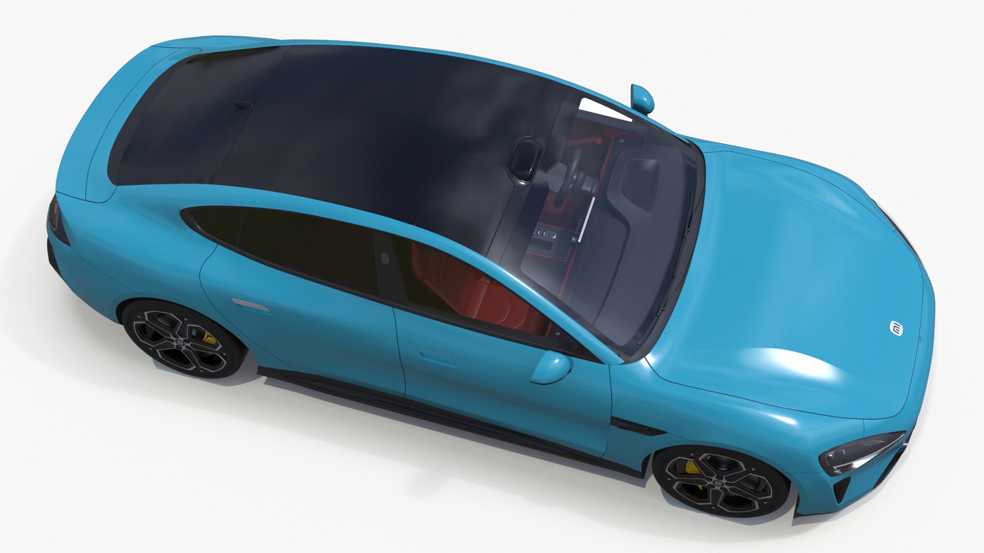 EVgo Fast Charging Station and Electric Cars 3D model