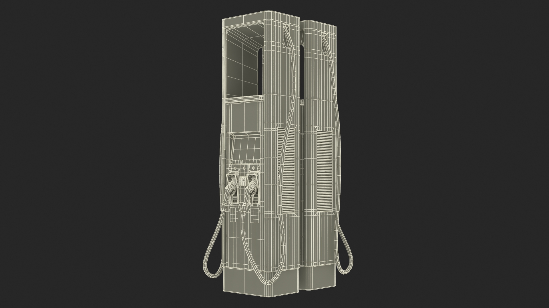 EVgo Fast Charging Station and Electric Cars 3D model