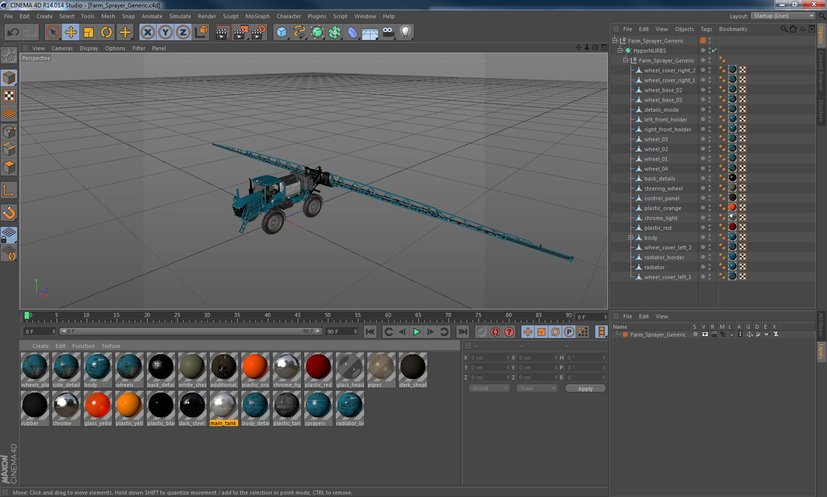 3D model Farm Sprayer Generic