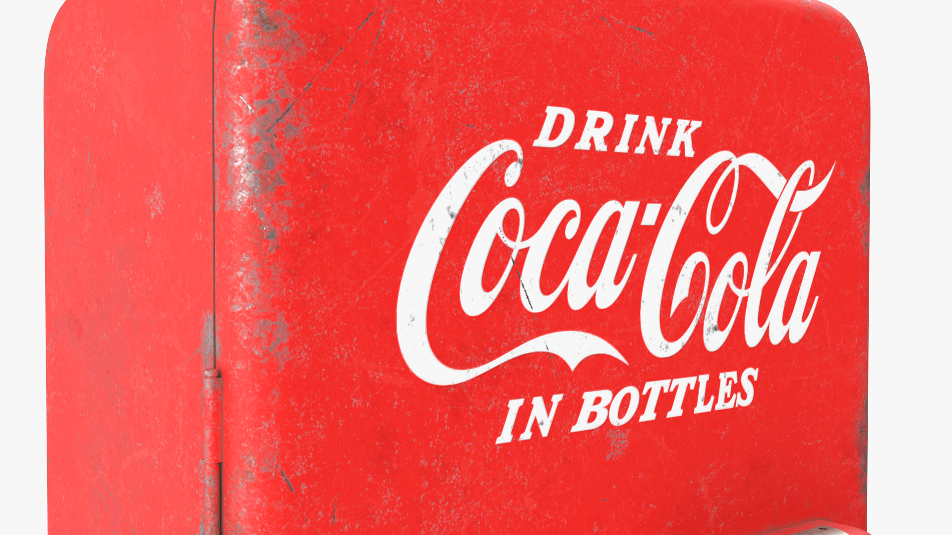 Coca Cola Old Antique Bottles Soda Machine 3D