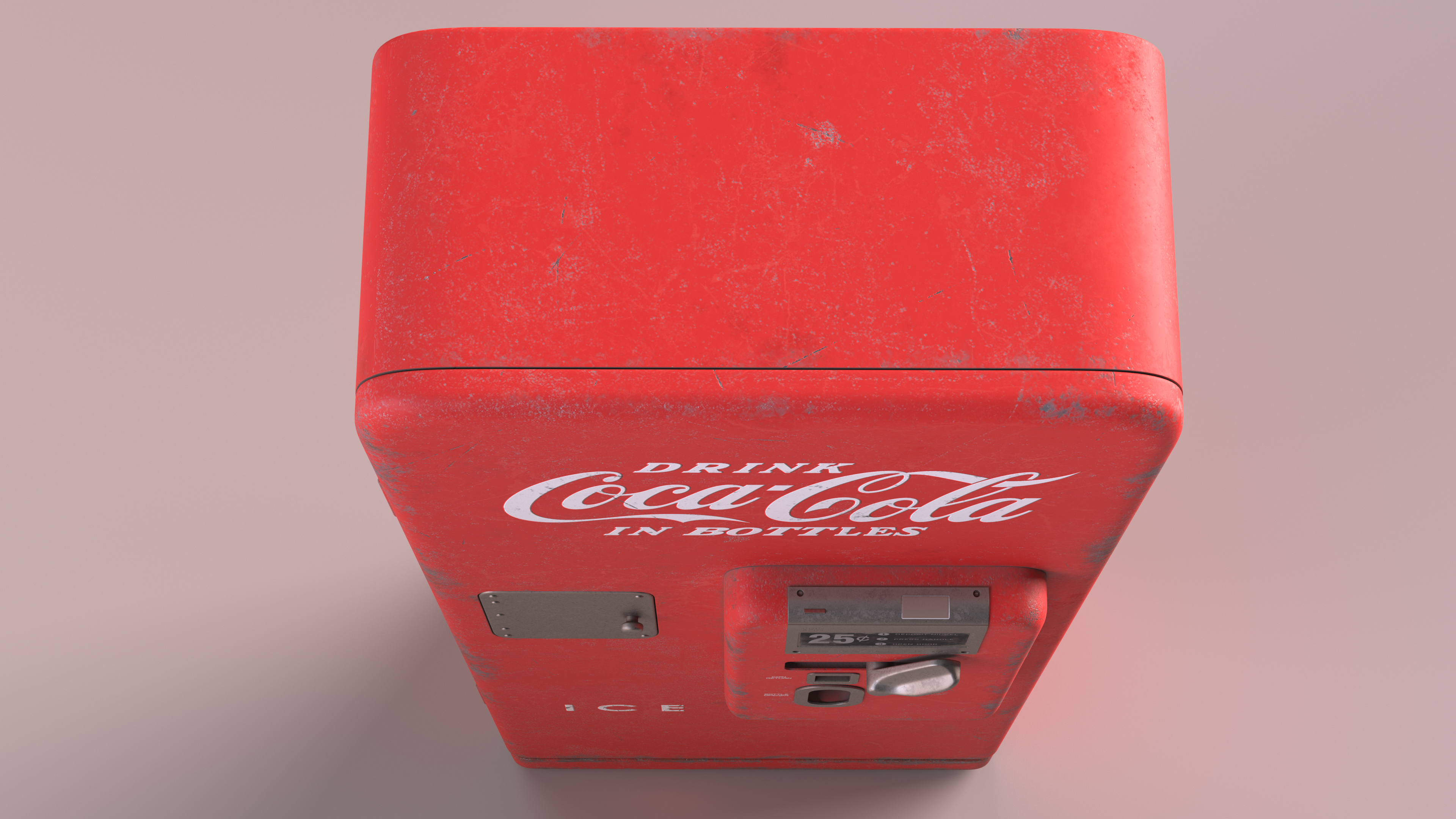 Coca Cola Old Antique Bottles Soda Machine 3D