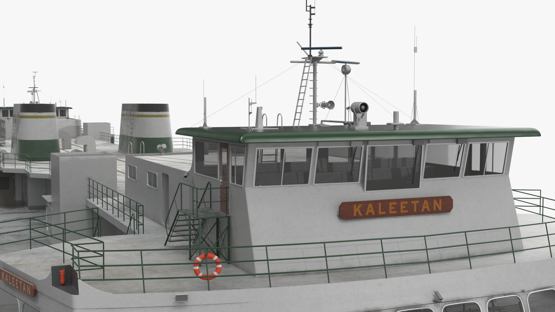 3D Washington State Ferry Super Class MV Kaleetan