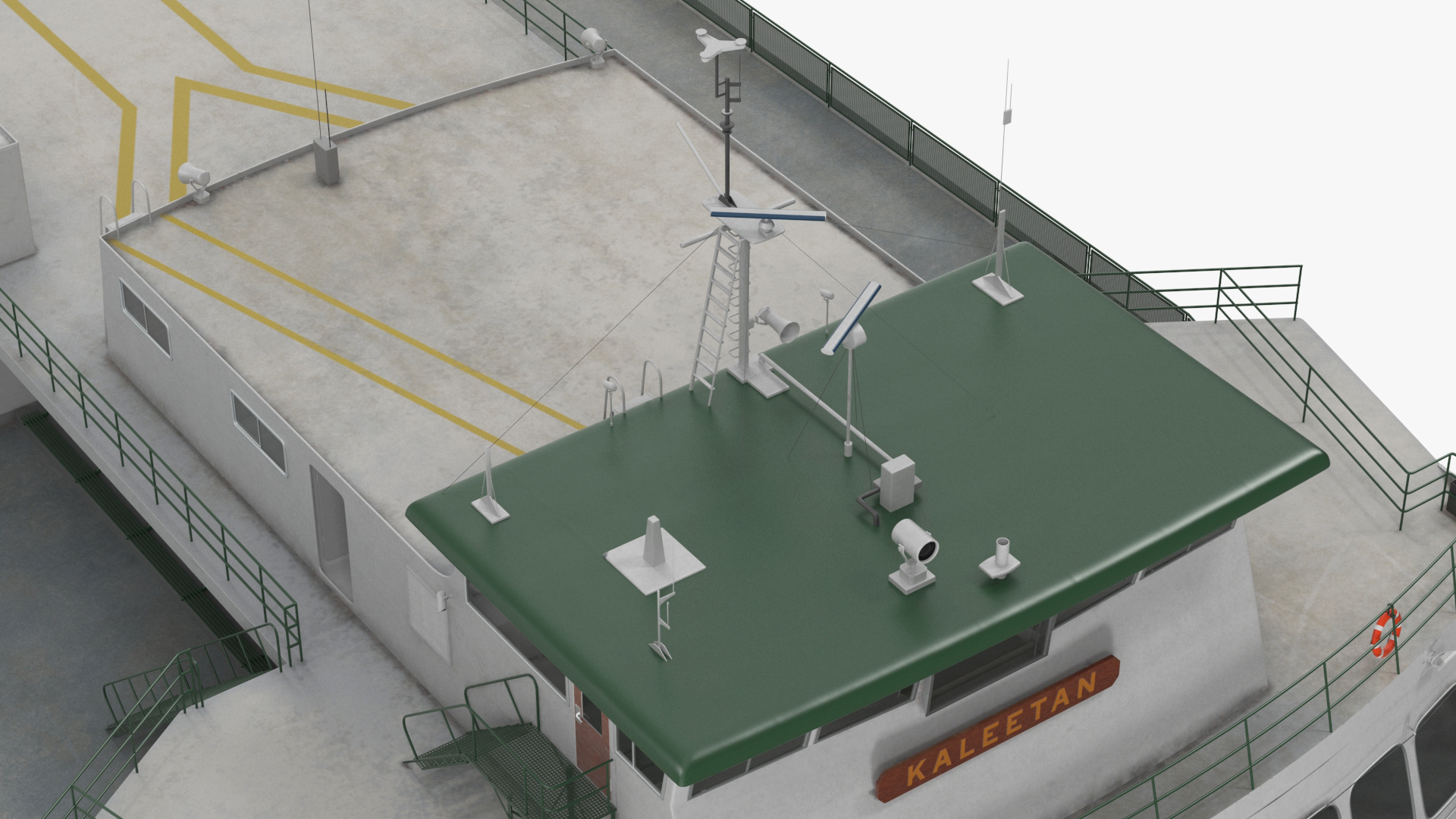 3D Washington State Ferry Super Class MV Kaleetan