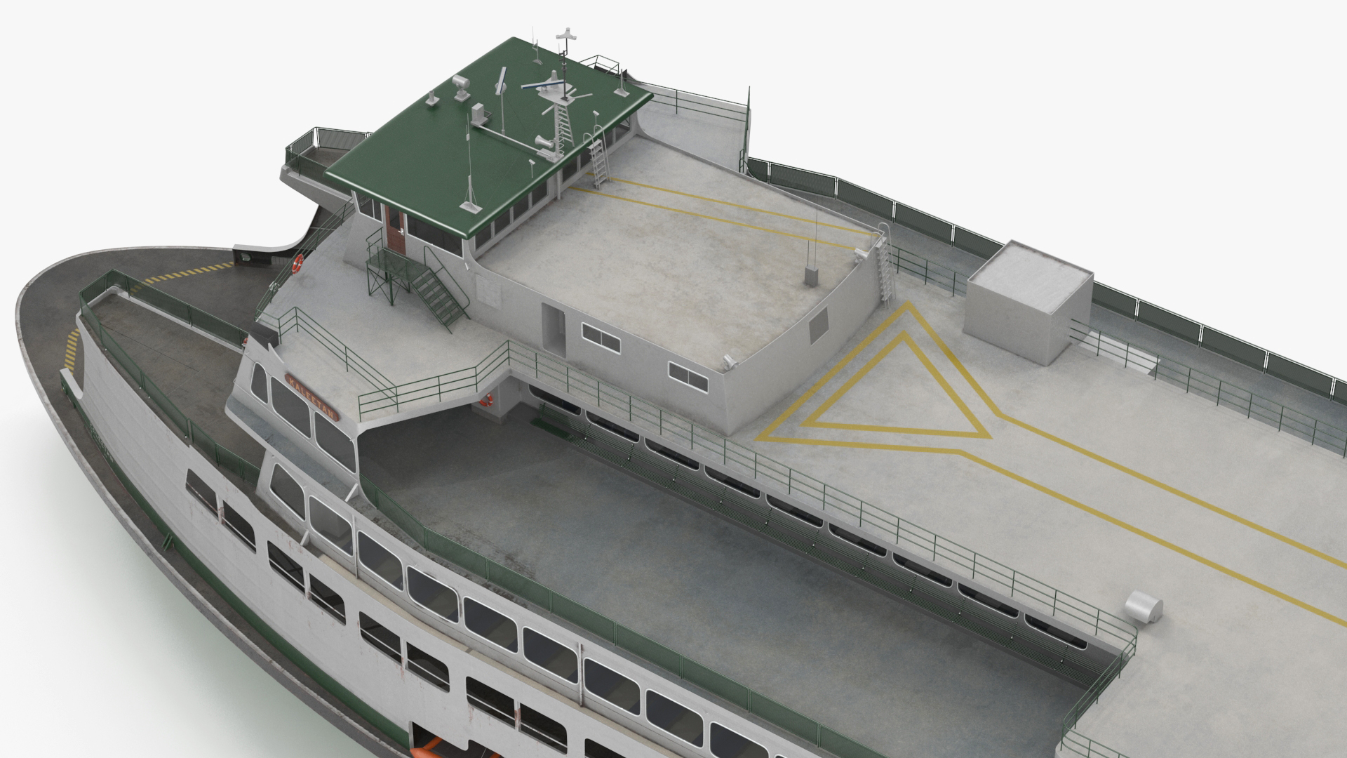 3D Washington State Ferry Super Class MV Kaleetan
