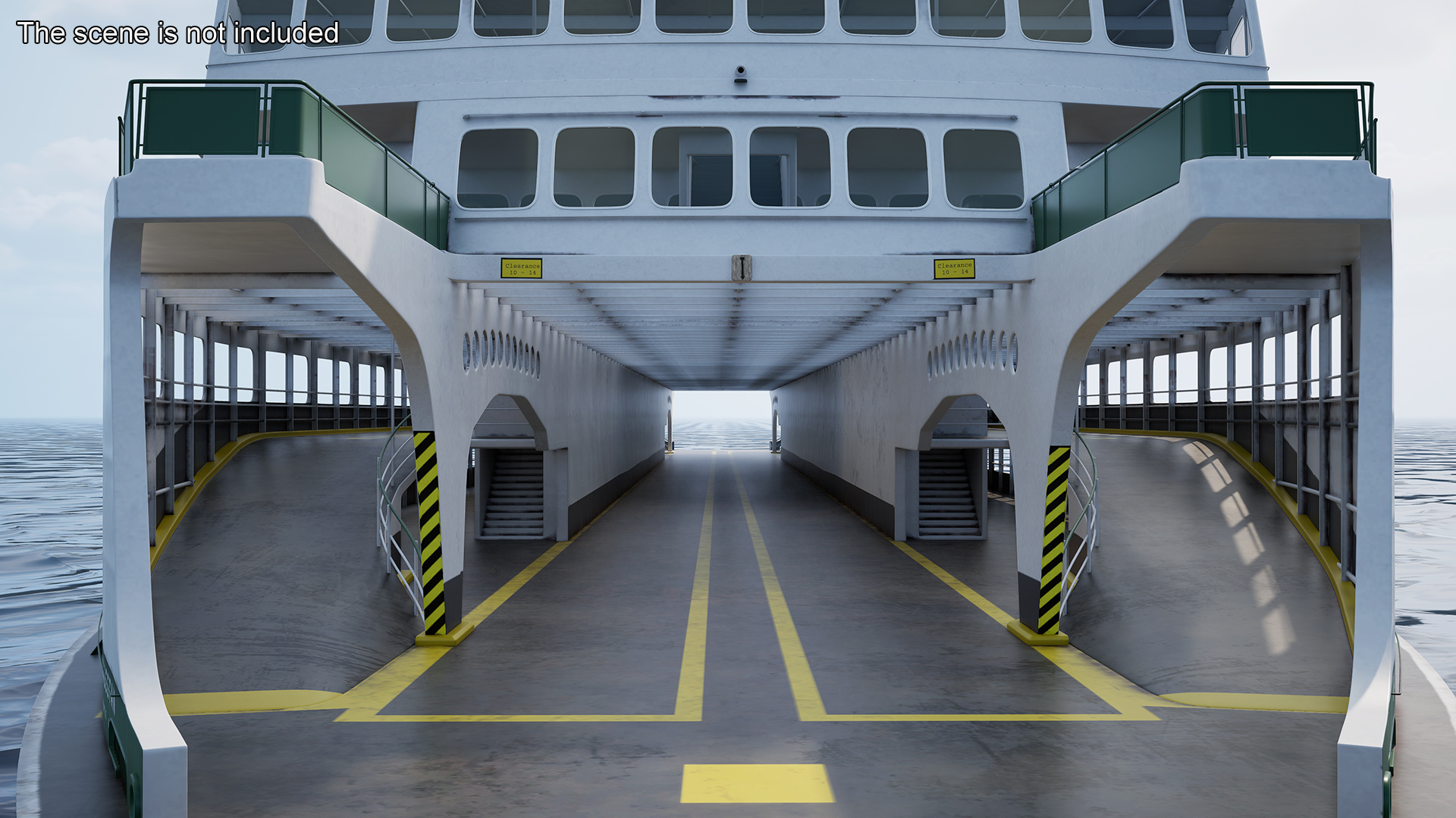 3D Washington State Ferry Super Class MV Kaleetan