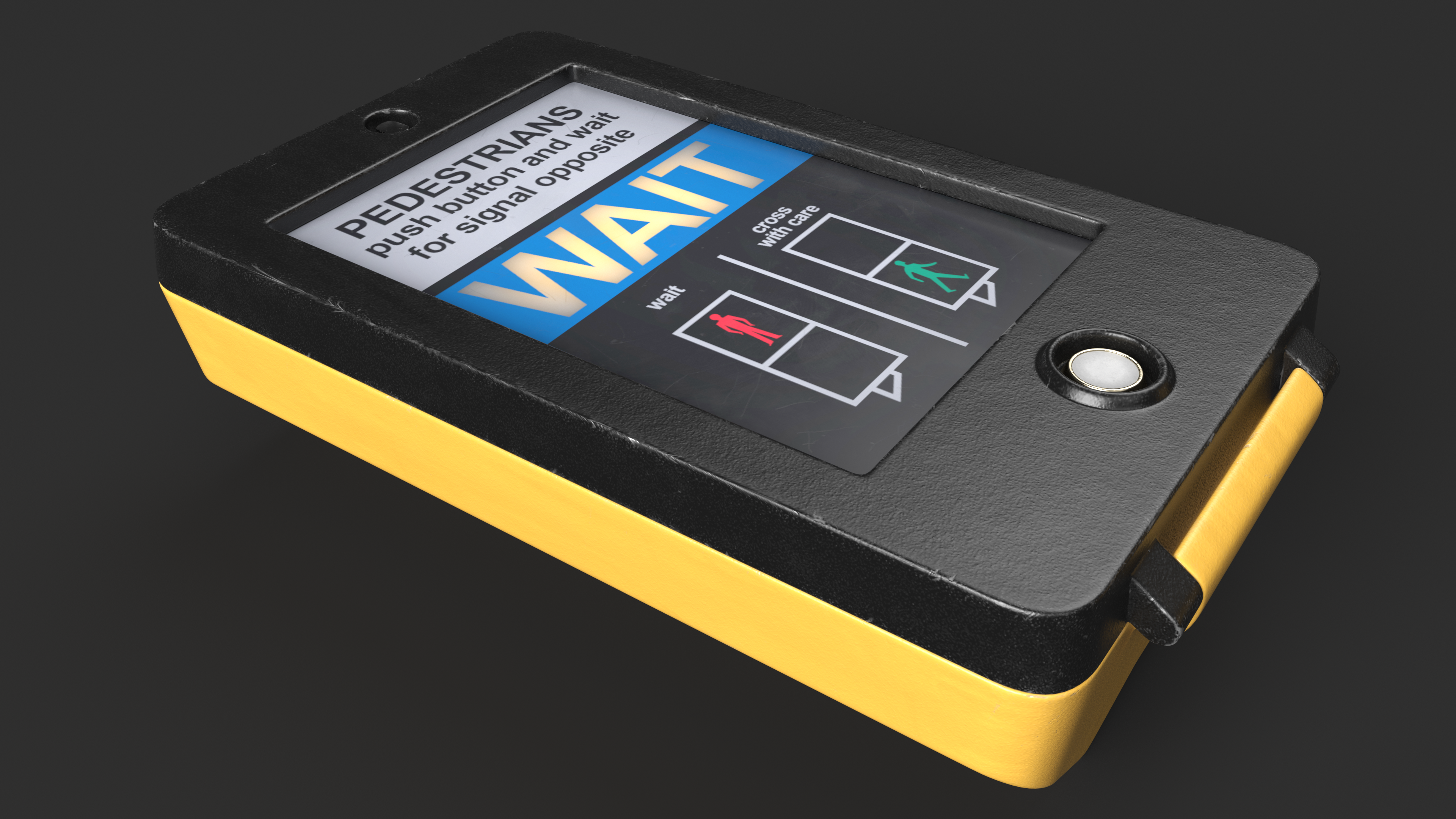 London pedestrian crosswalk button, view 10
