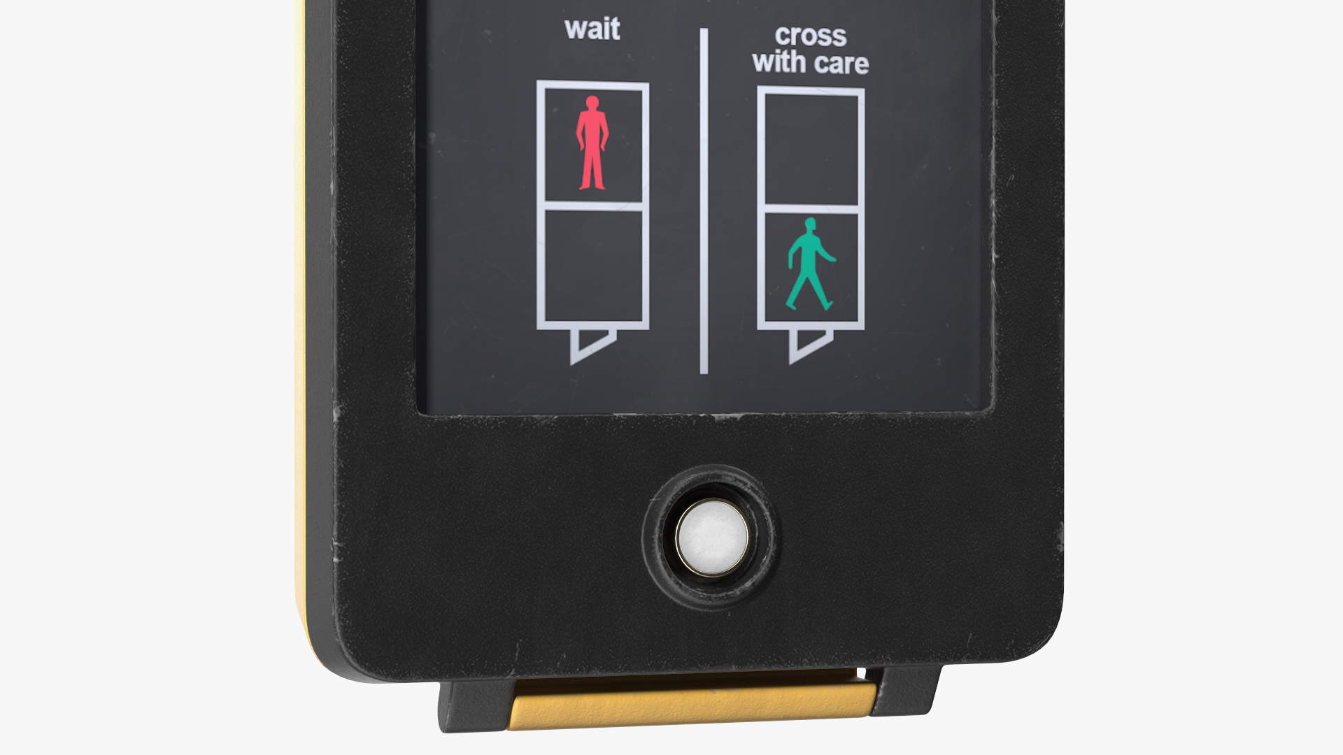 London pedestrian crosswalk button On 3D