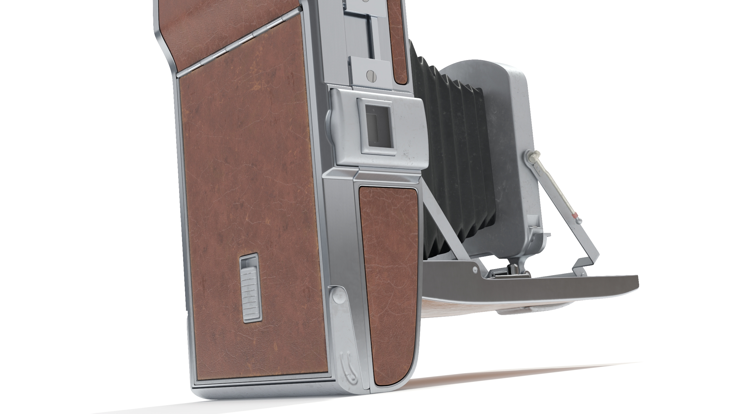3D Vintage Polaroid Camera Model 95 Old