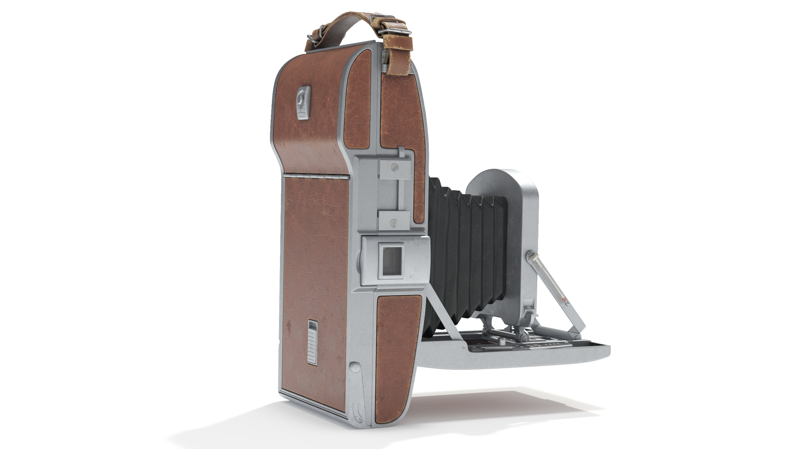 3D Vintage Polaroid Camera Model 95 Old