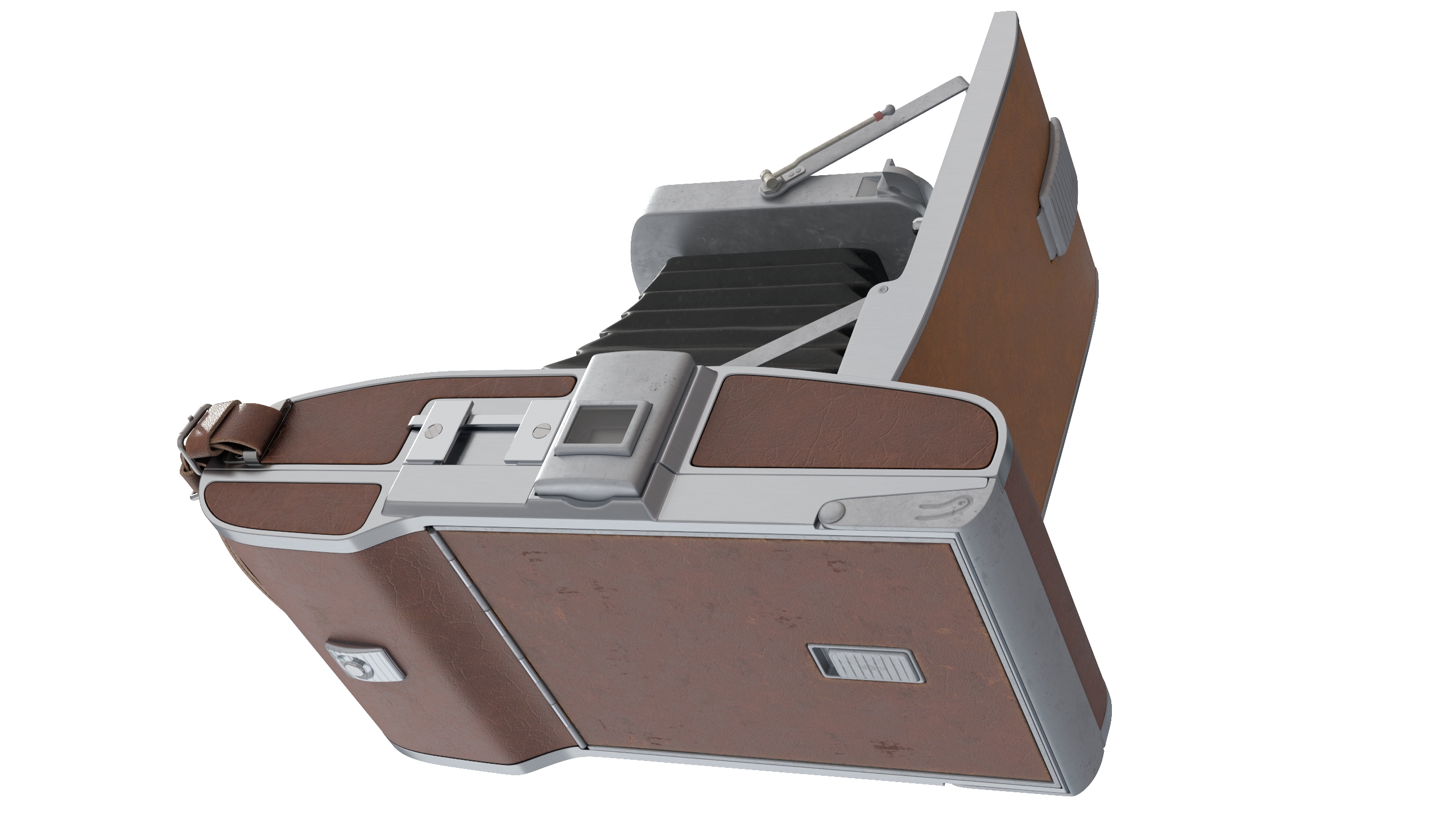 3D Vintage Polaroid Camera Model 95 Old