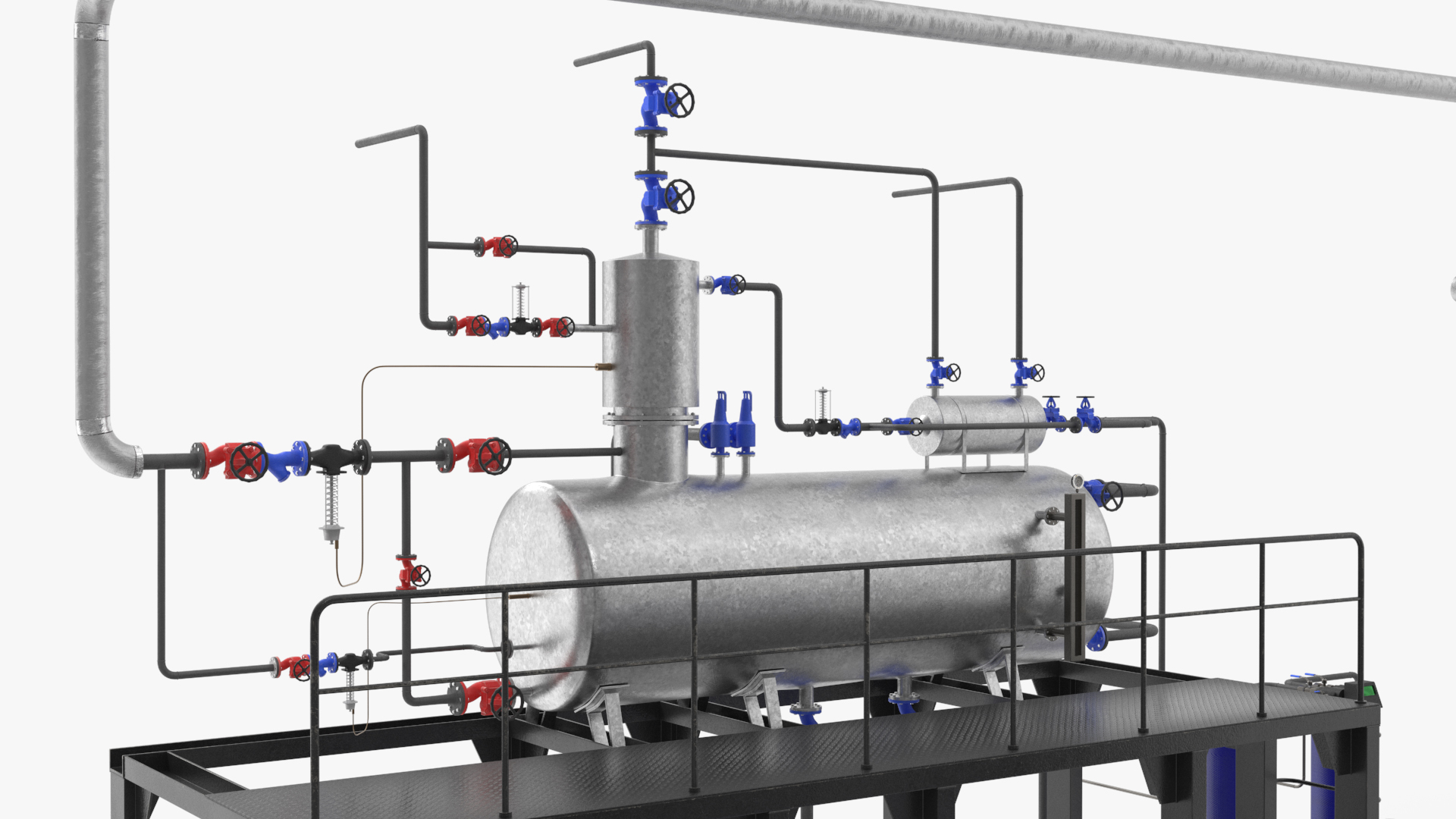 Steam Boiler Plant with Pipeline System - view 6
