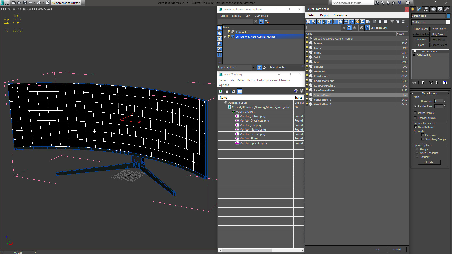 3D Curved Ultrawide Gaming Monitor