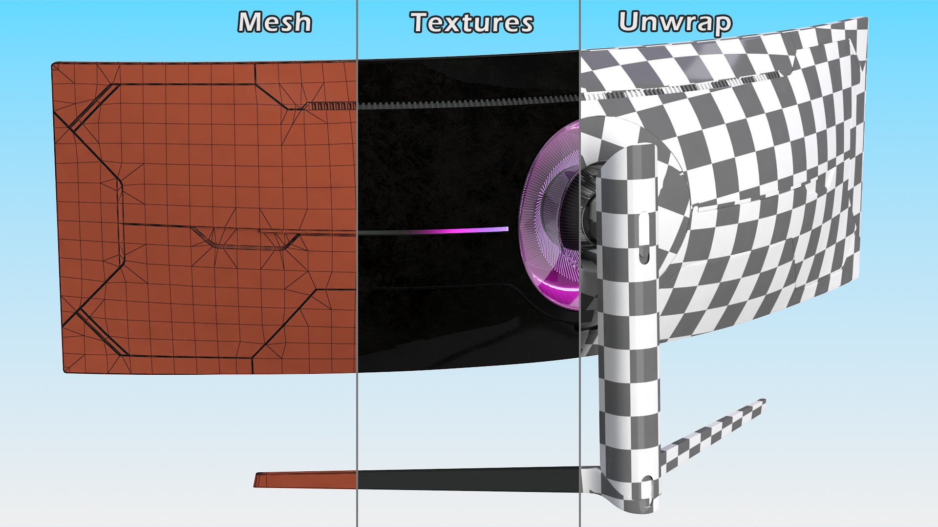 3D Curved Ultrawide Gaming Monitor