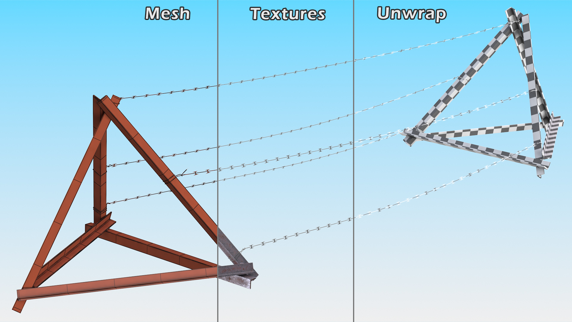 3D Razor Wire Entanglement Barrier