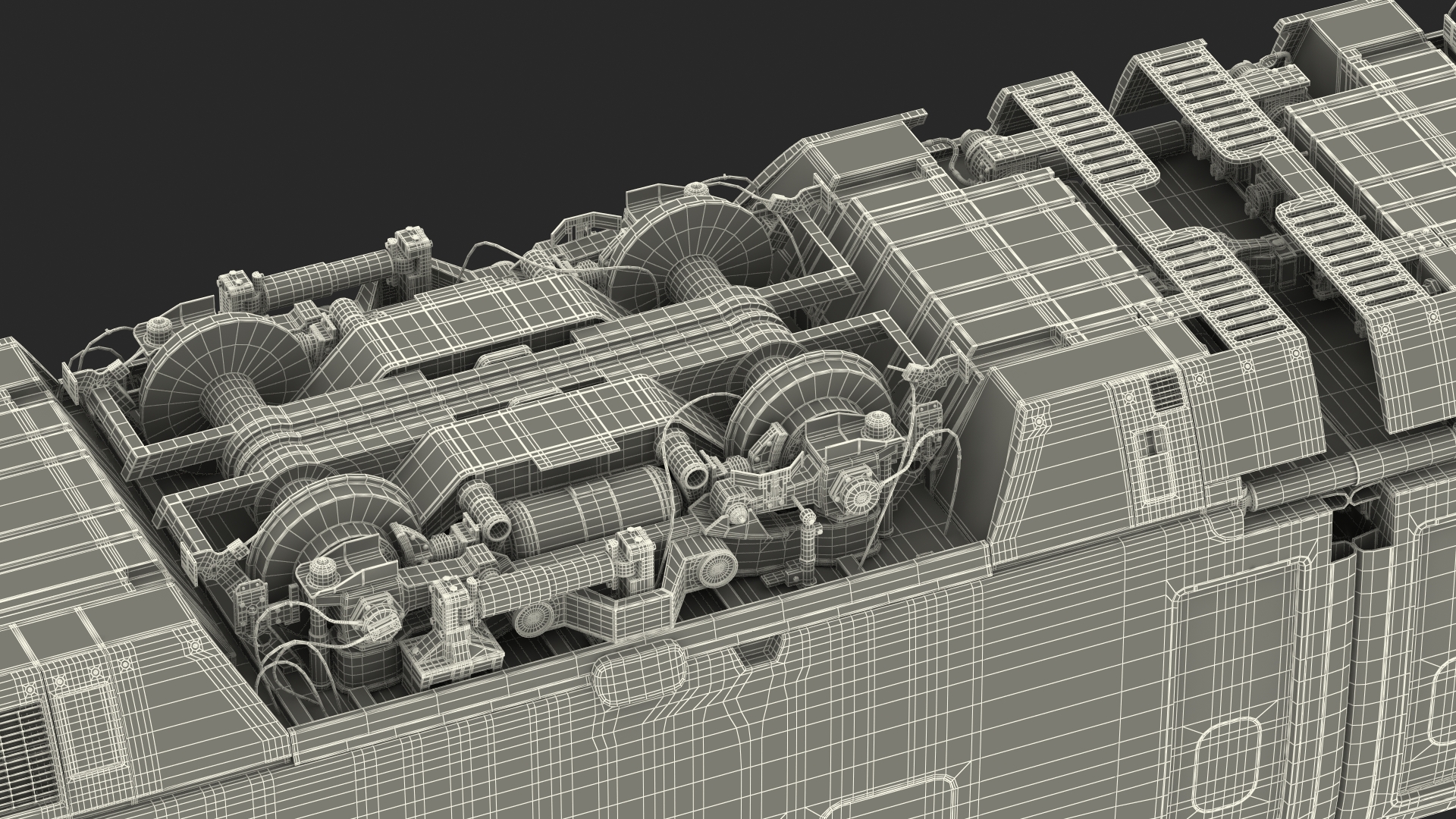 High Speed Bullet Train Rigged for Maya 3D model