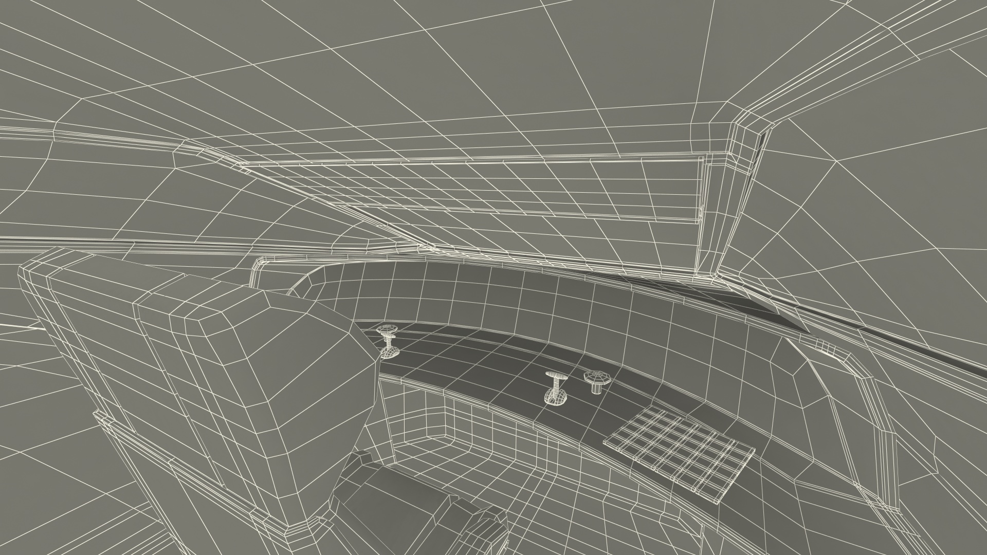 High Speed Bullet Train Rigged for Maya 3D model