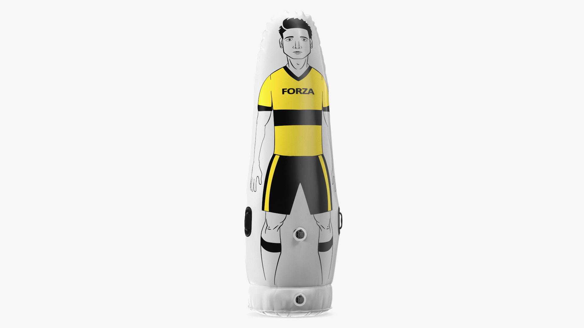 Soccer Dummy for Training Senior Yellow T-shirt 3D