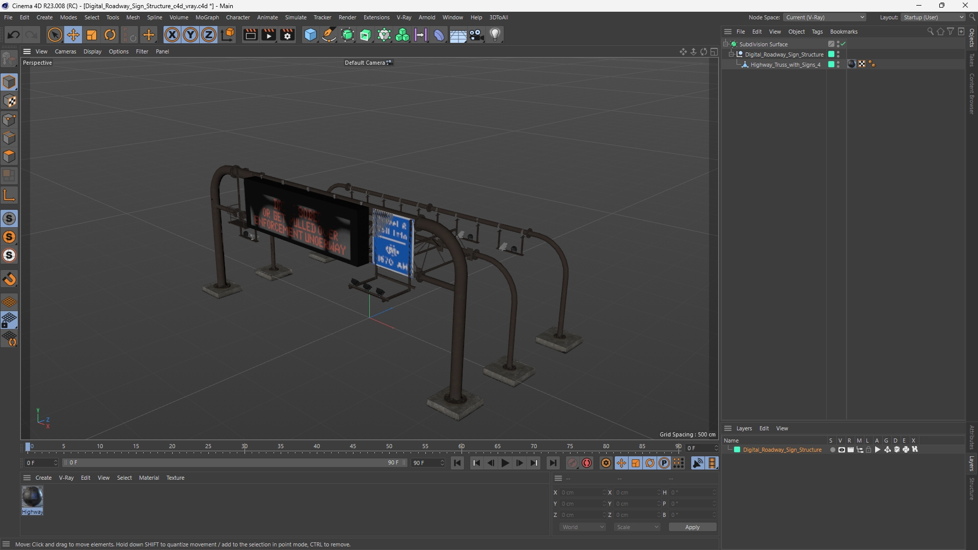 Digital Roadway Sign Structure, view 11
