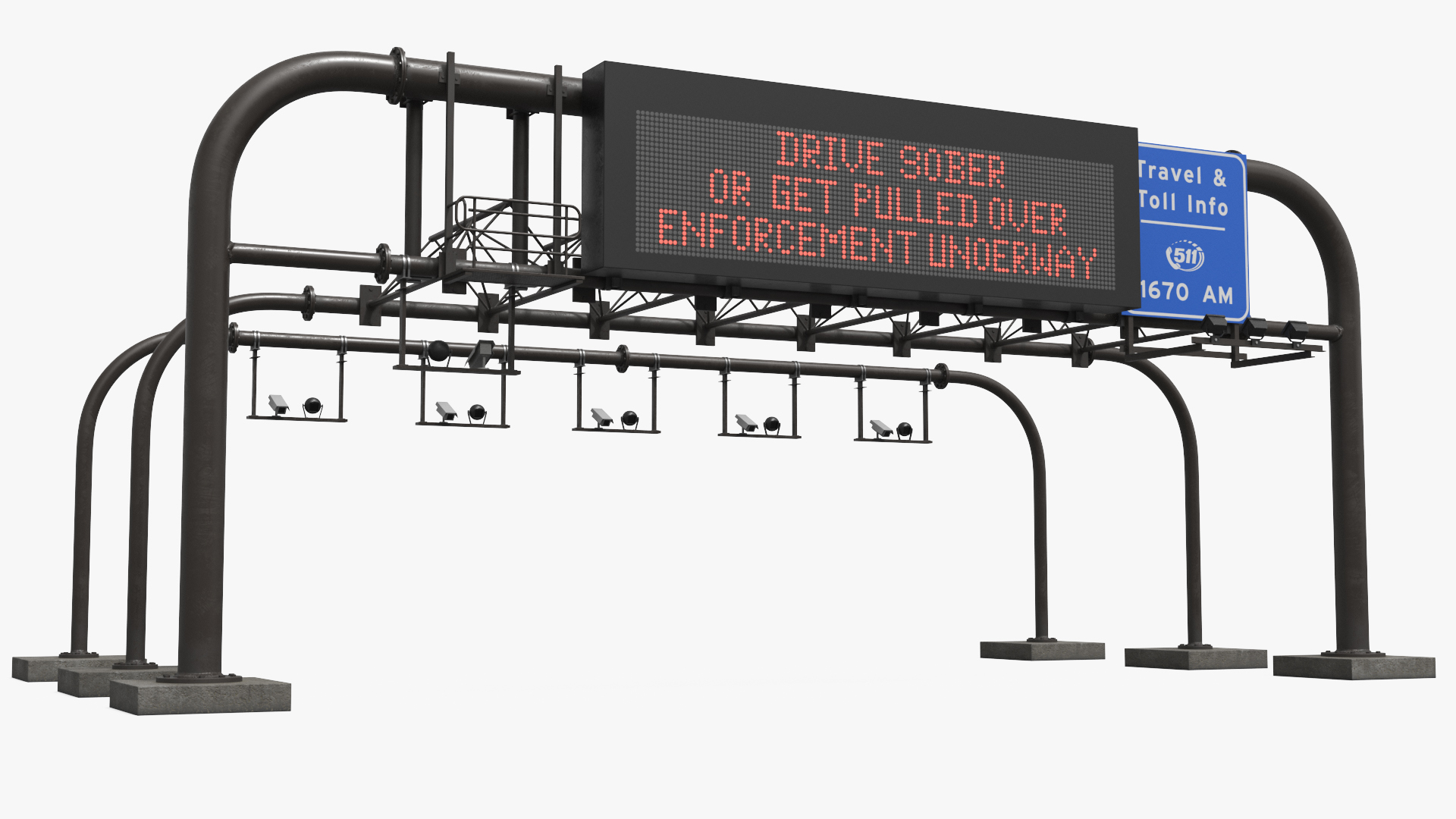 Digital Roadway Sign Structure