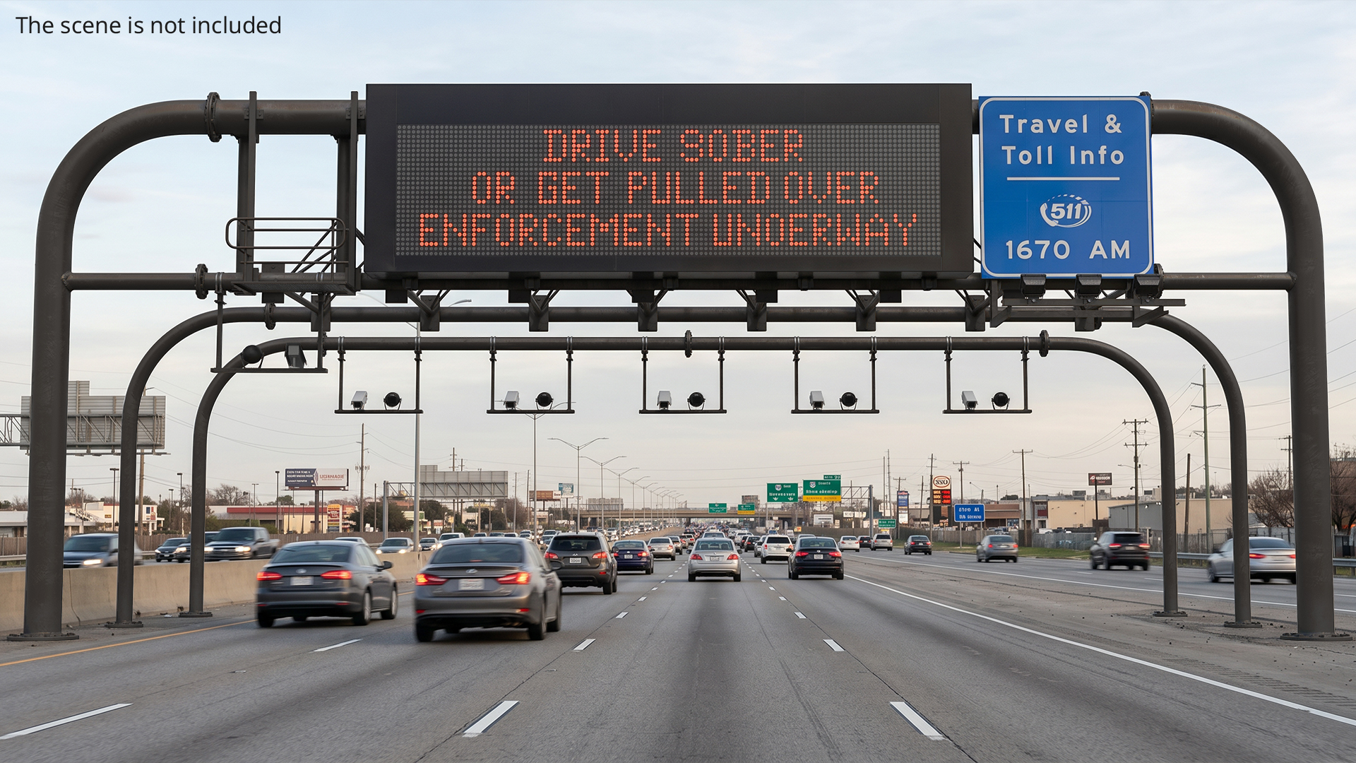 Digital Roadway Sign Structure, view 2