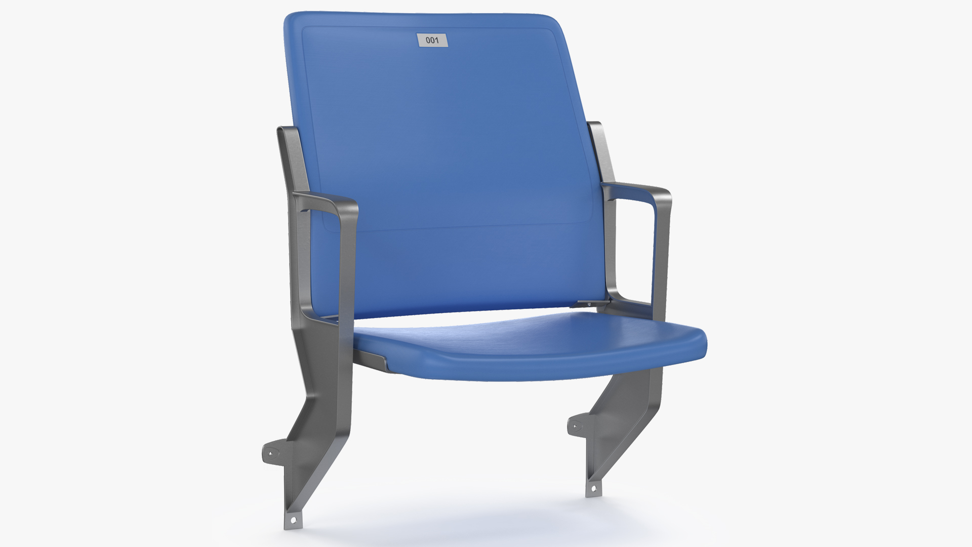 3D Plastic Stadium Seat Open Wall Mount