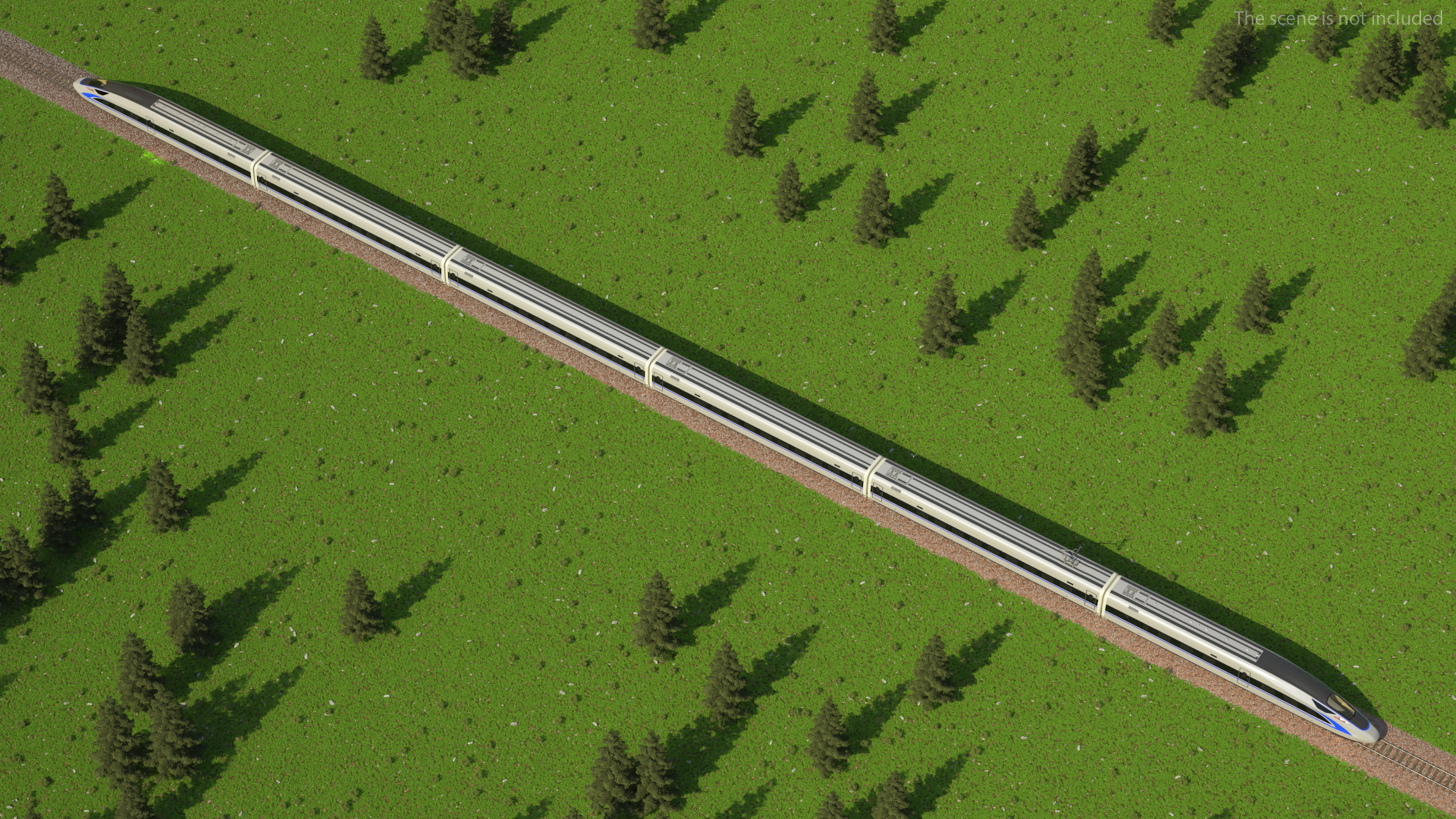 3D High Speed Bullet Train model