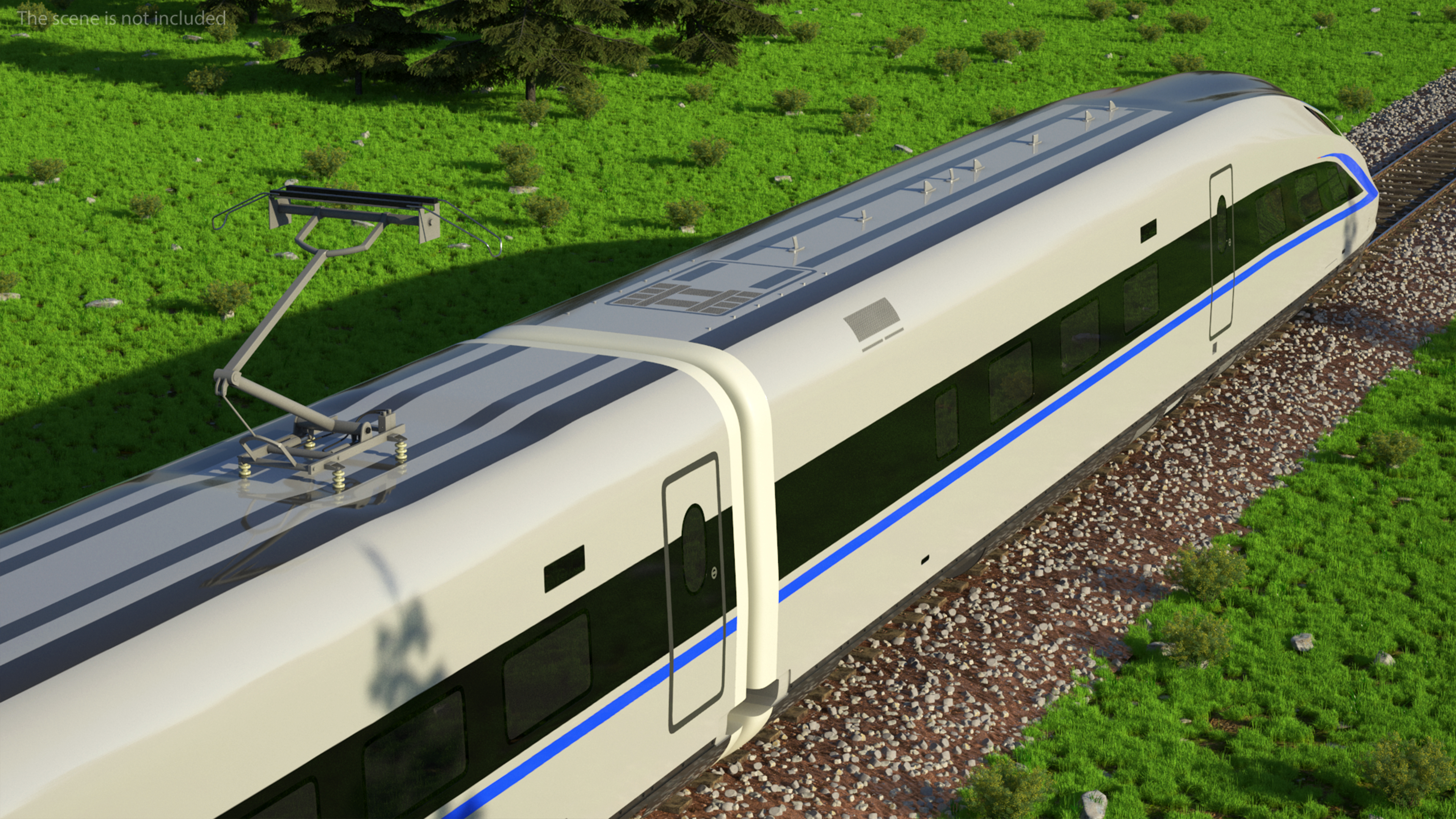 3D High Speed Bullet Train model