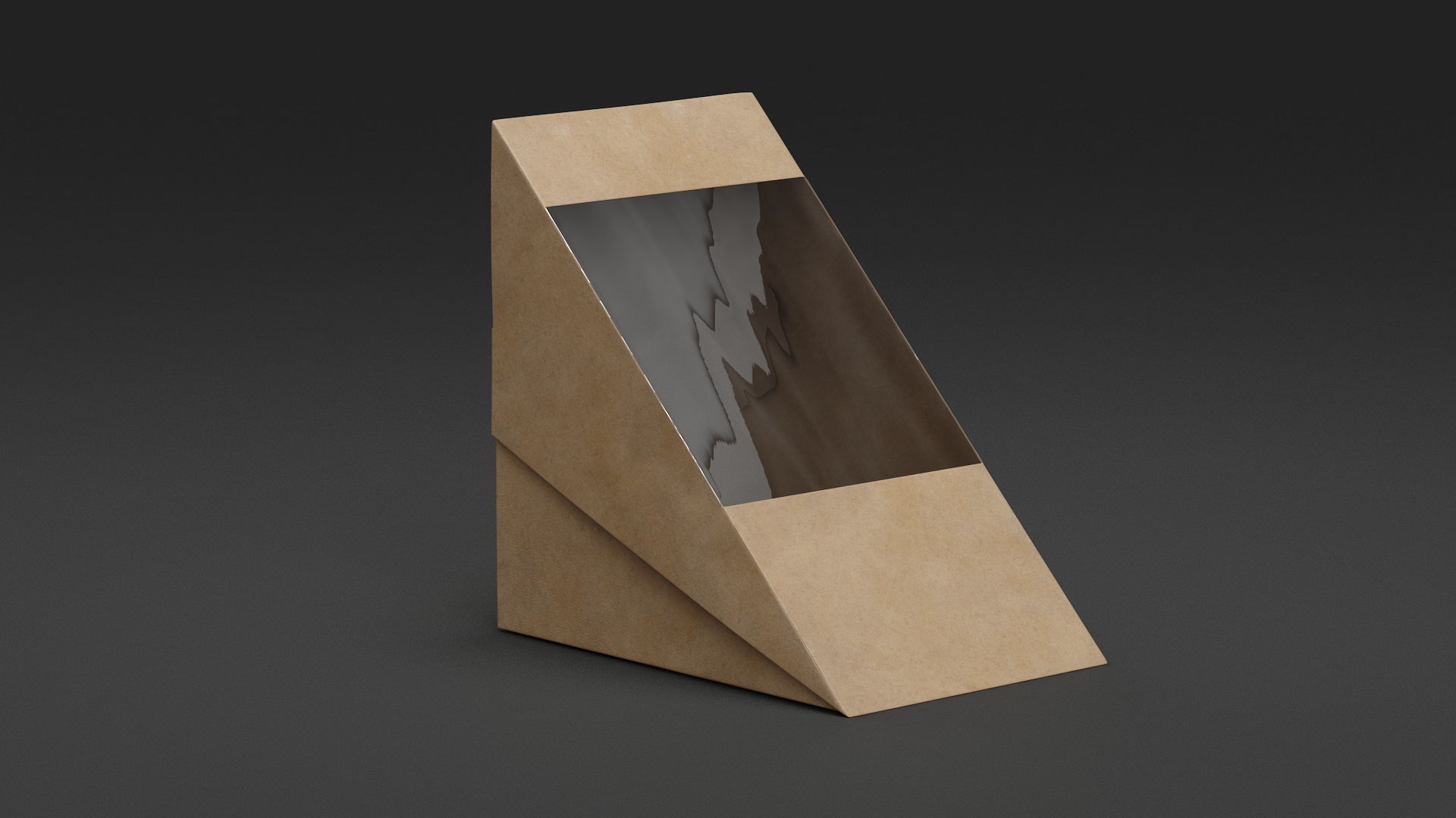 Paperboard Large Sandwich Box 3D model